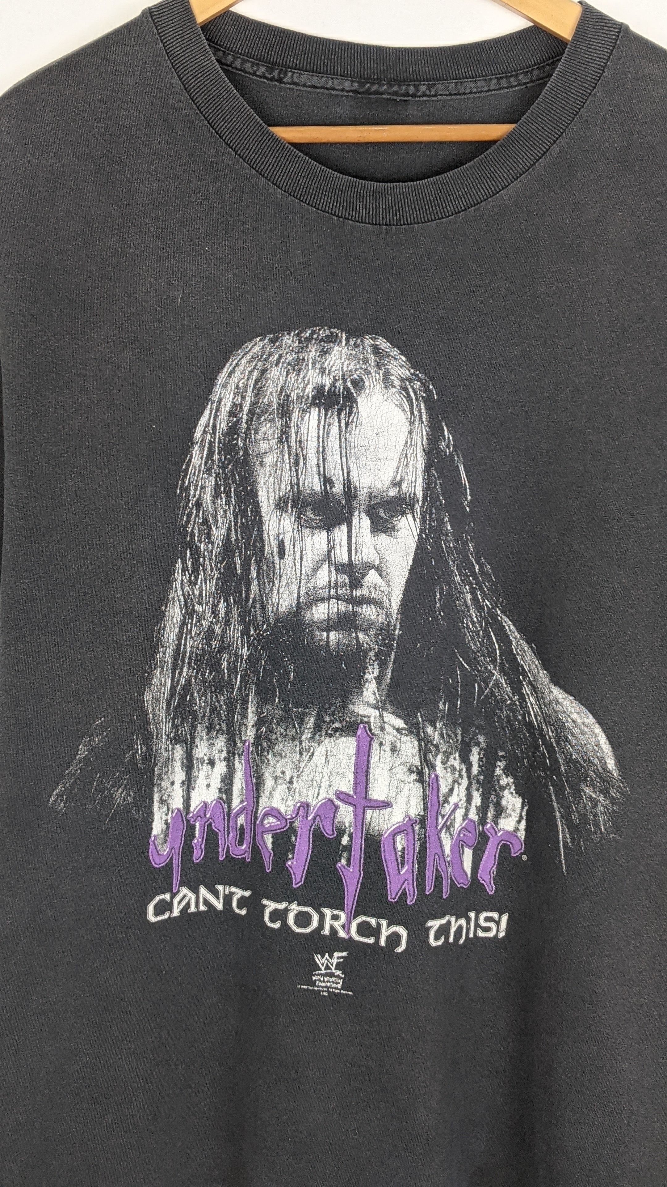 Vintage Vintage Undertaker 90s Can't Torch This WWF Wrestling Shirt Size US L / EU 52-54 / 3 - 2 Thumbnail