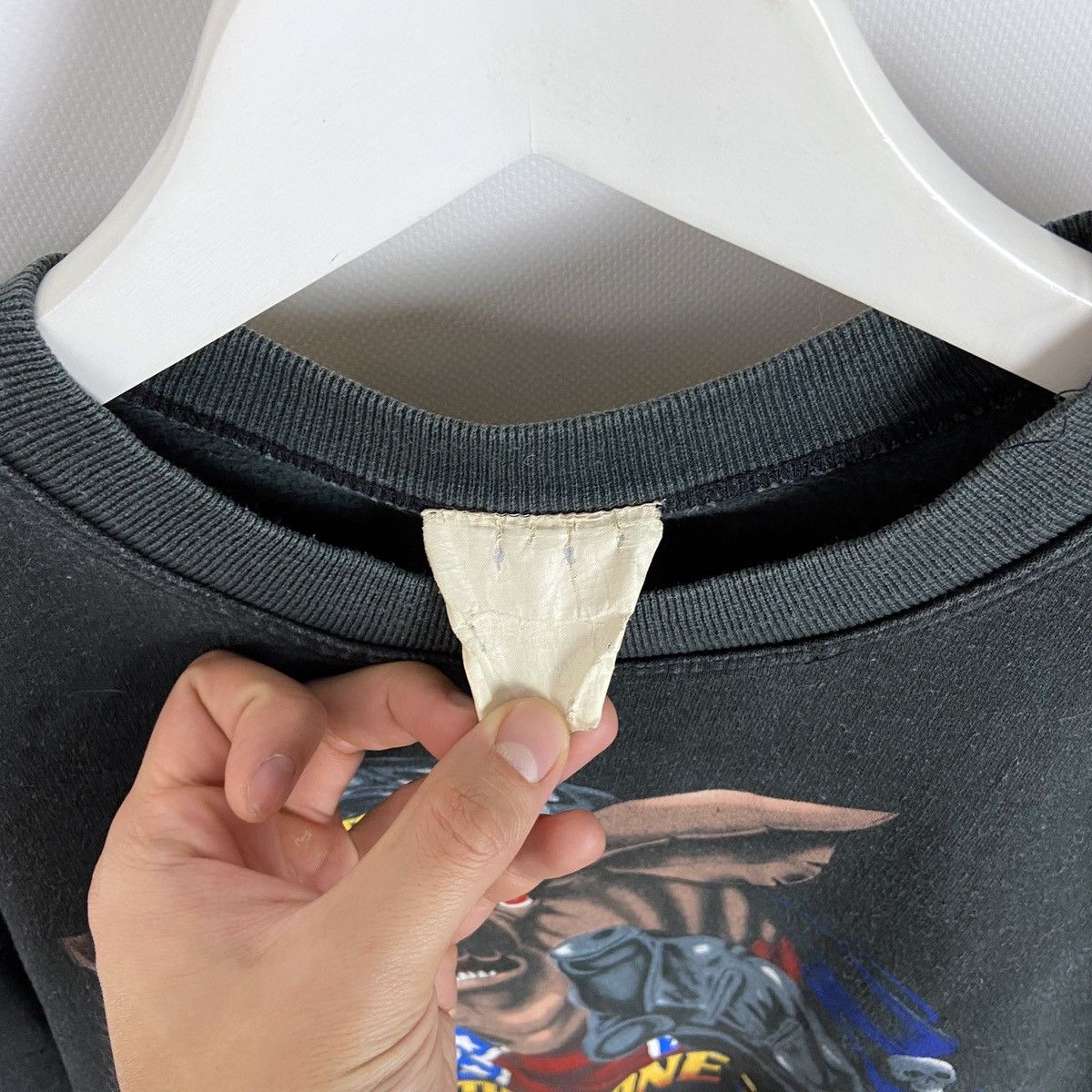 Vintage Vintage 90’s Bad to the Bone Pig Biker Harley y2k sweatshirt Size US M / EU 48-50 / 2 - 6 Thumbnail