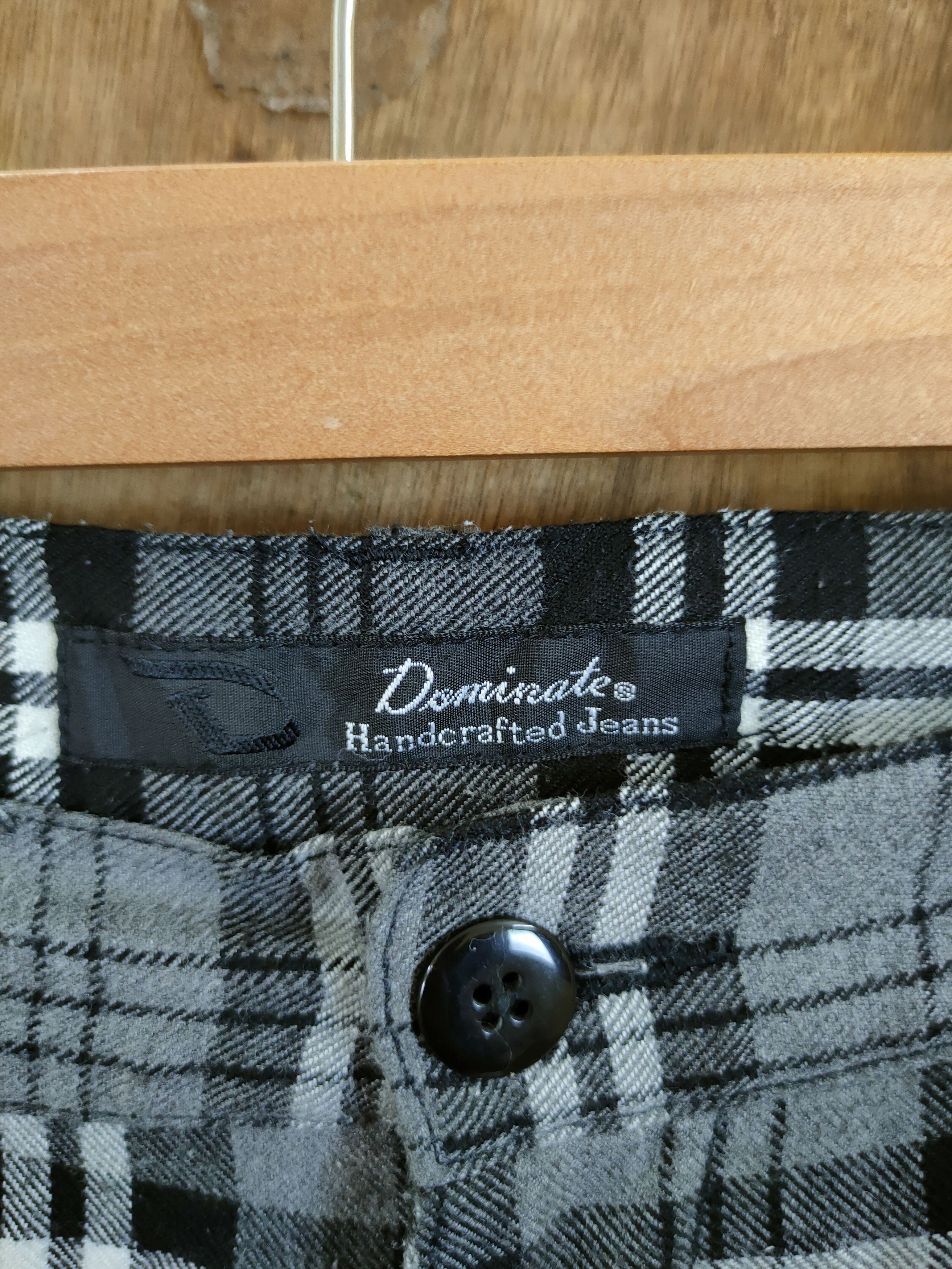 Japanese Brand Dominate Handcraft checkered cargo cropped pants #46-729 Size US 28 / EU 44 - 5 Thumbnail
