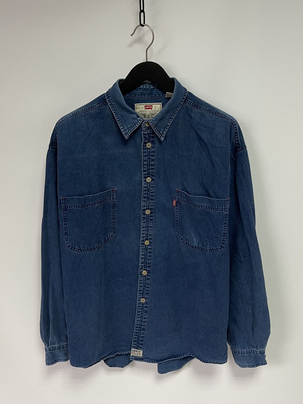 Levi's × Vintage Levi’s Denim Shirt Long Sleeve Vintage Blue | Grailed