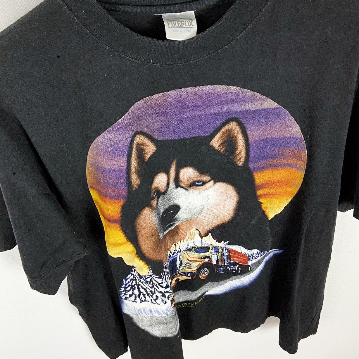 Vintage Vintage 90’s Distressed American Truck label authentic Wolf Size US S / EU 44-46 / 1 - 3 Thumbnail