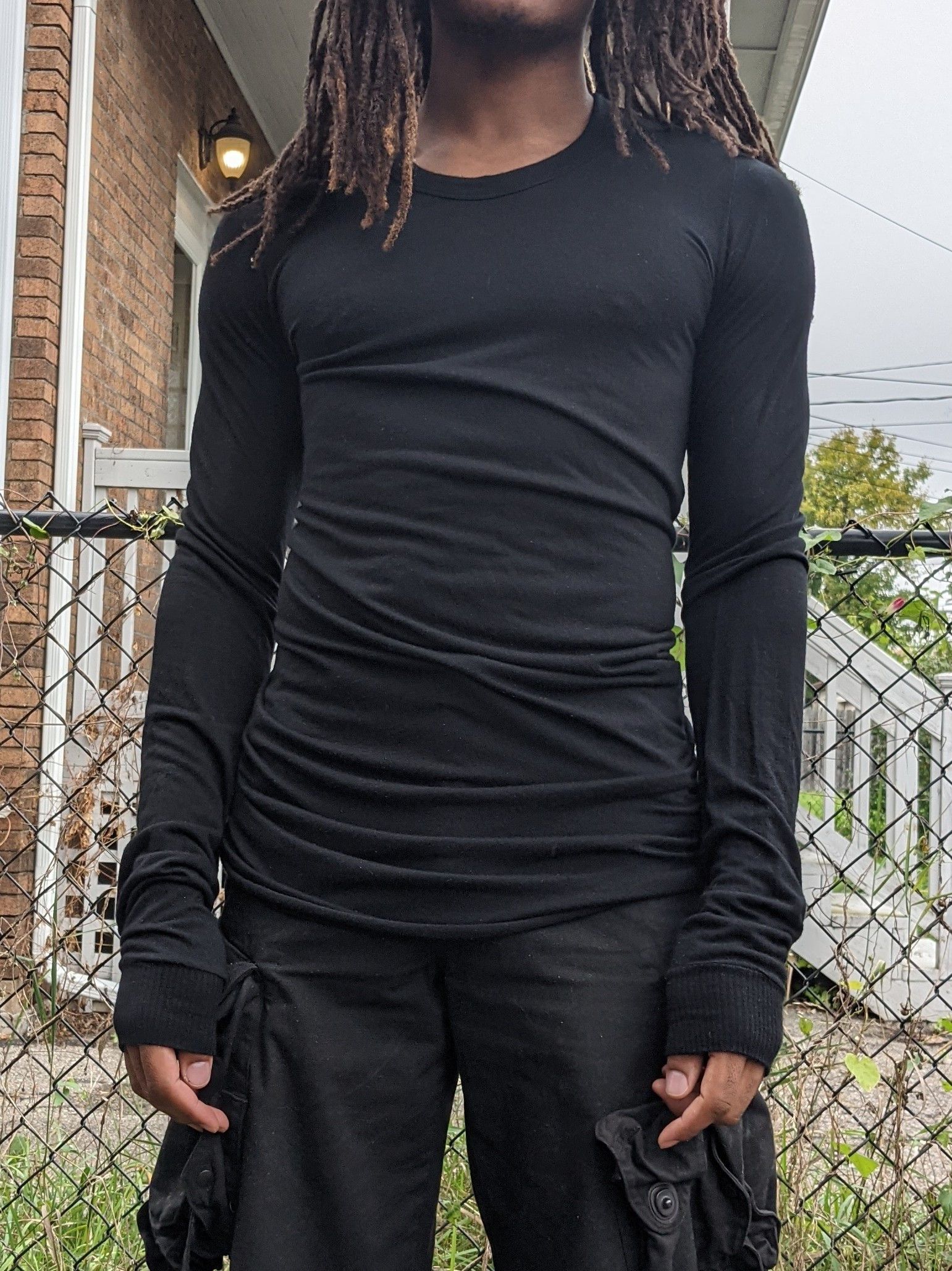 トップス Rick Owens DRKSHDW ARCHIVE RIB LS T RICK OWENS | RIB LONG SLEEVE TEE