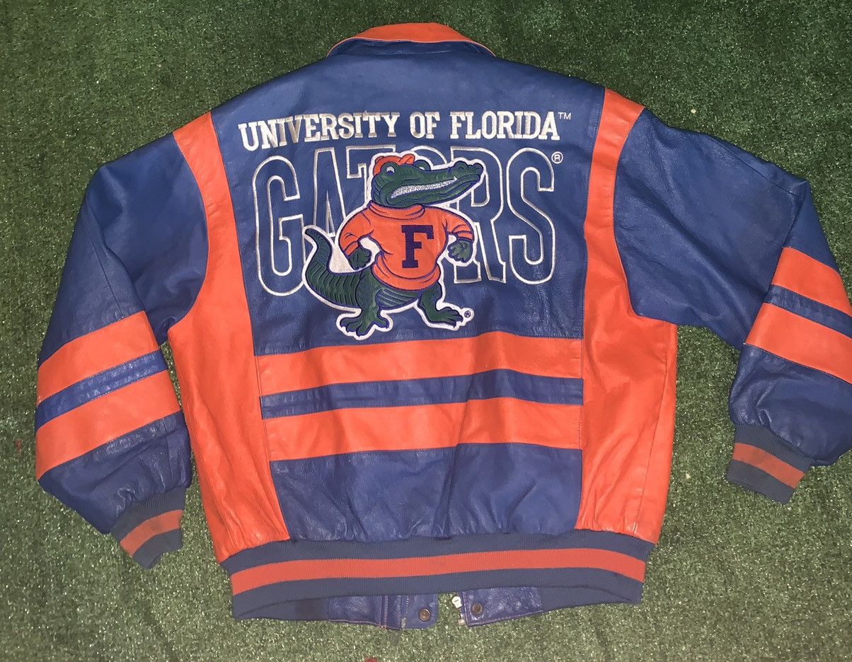 Vintage 1990s Florida Gators Leather offers Jacket By College Phase