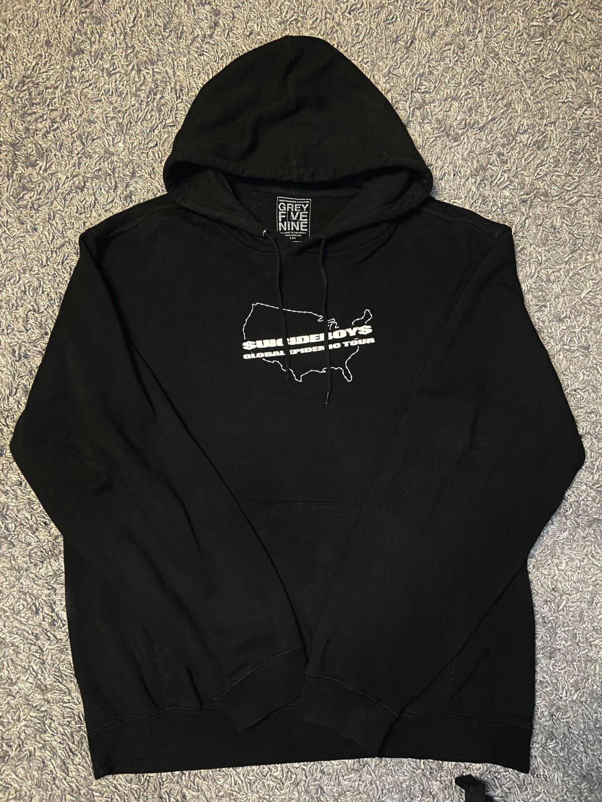 Pouya & $uicideboy$ Merch $uicideboy$ Global Epidemic Tour Hoodie 