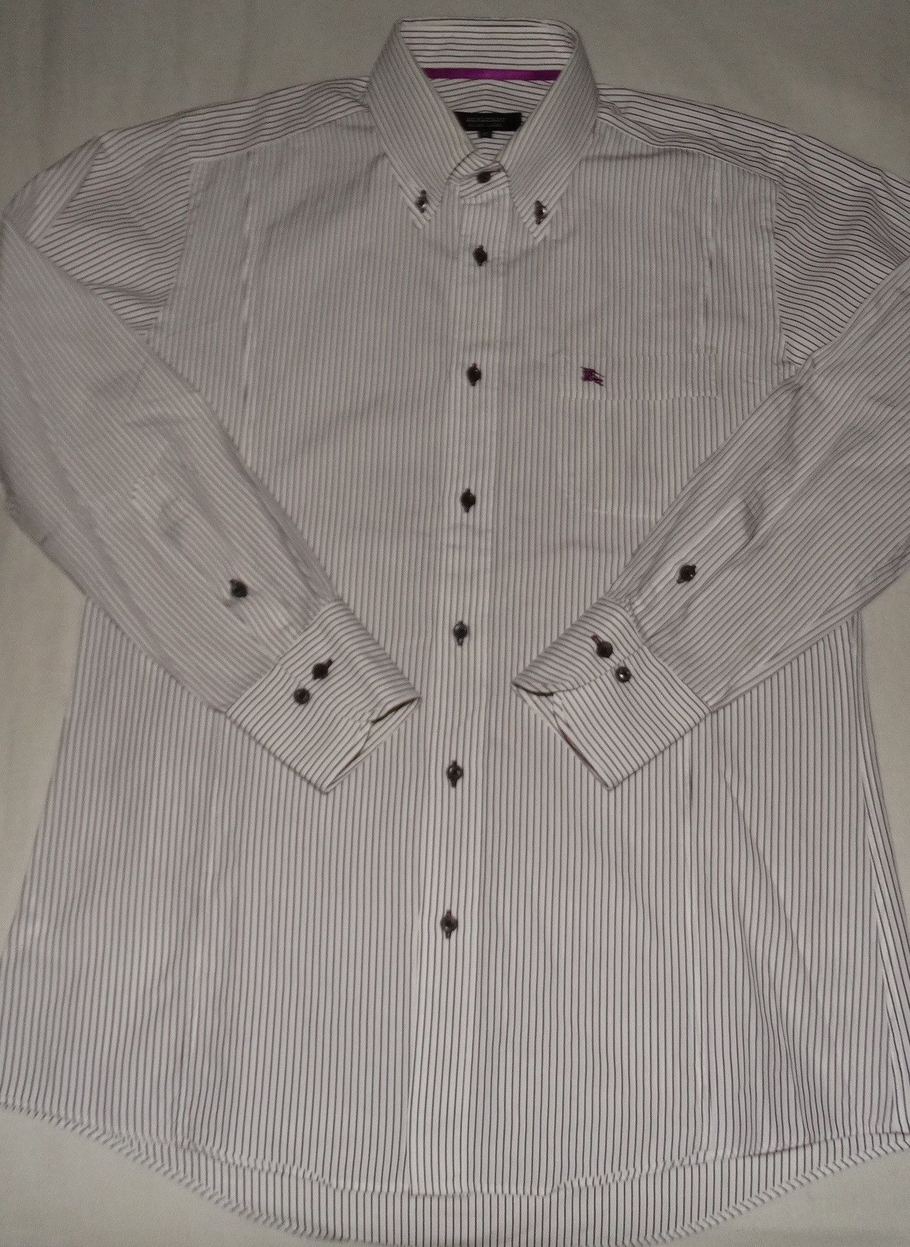 Burberry × Burberry Prorsum Burberry authentic formal pocket shirt strip striped logo M Size US M / EU 48-50 / 2 - 10 Thumbnail