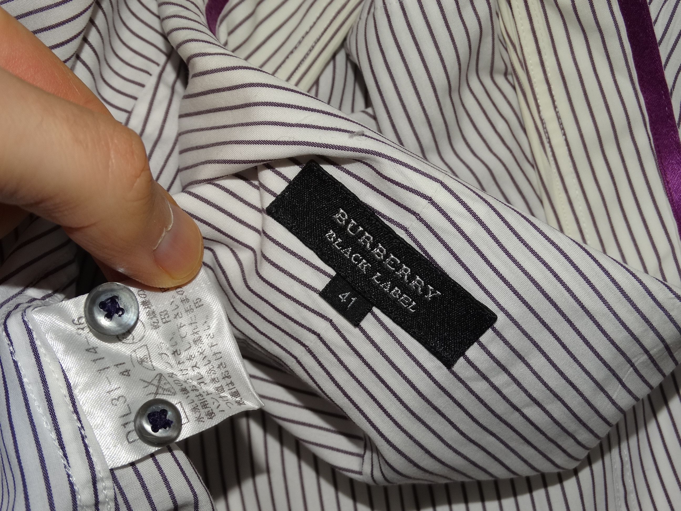 Burberry × Burberry Prorsum Burberry authentic formal pocket shirt strip striped logo M Size US M / EU 48-50 / 2 - 12 Thumbnail
