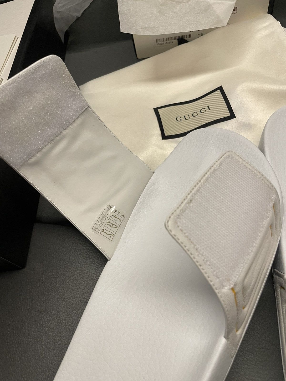 Gucci Brand NEW Limited Edition Logo Leather Sandal Slides Shoes Size US 9.5 / EU 42-43 - 19 Thumbnail