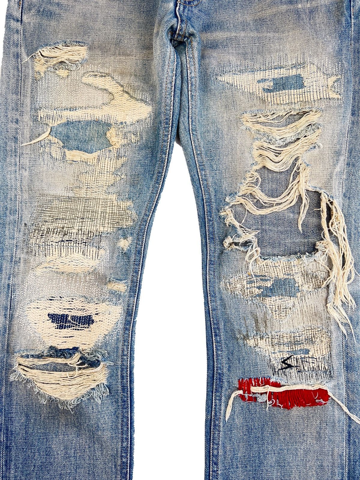 パンツ undercover 68 denim red yarn archive UNDERCOVER 68 RED YARN