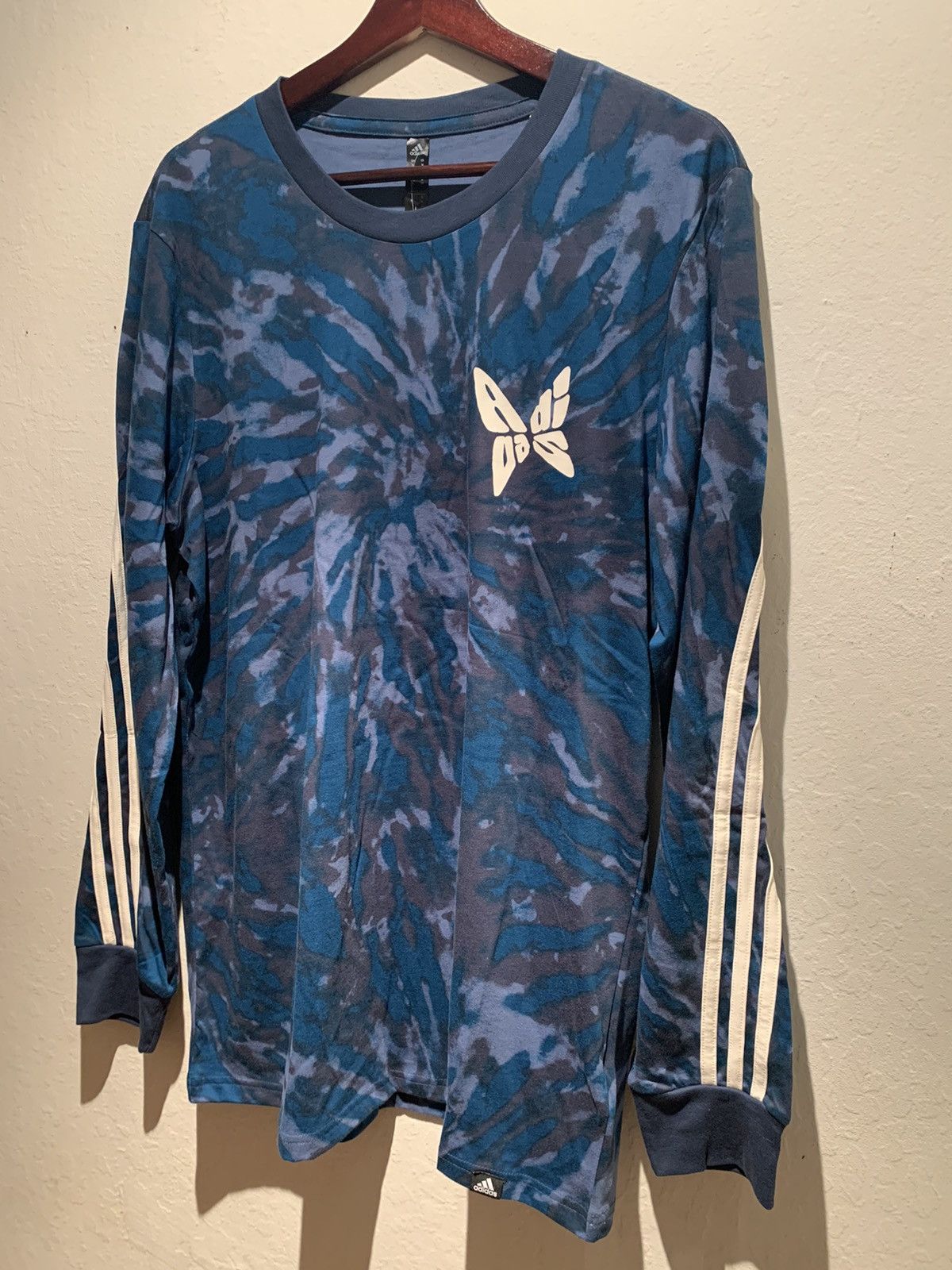 Adidas *RARE* New Adidas Butterfly Logo Striped Tie-Dye Long-Sleeve Size US M / EU 48-50 / 2 - 1 Thumbnail