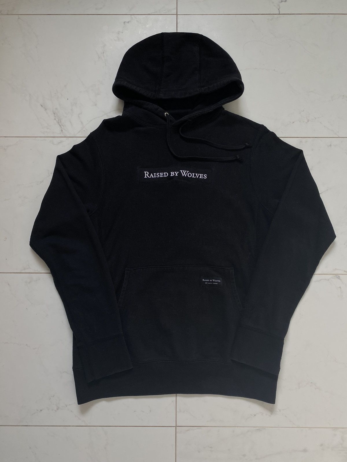 Raised by wolves box logo hoodie store