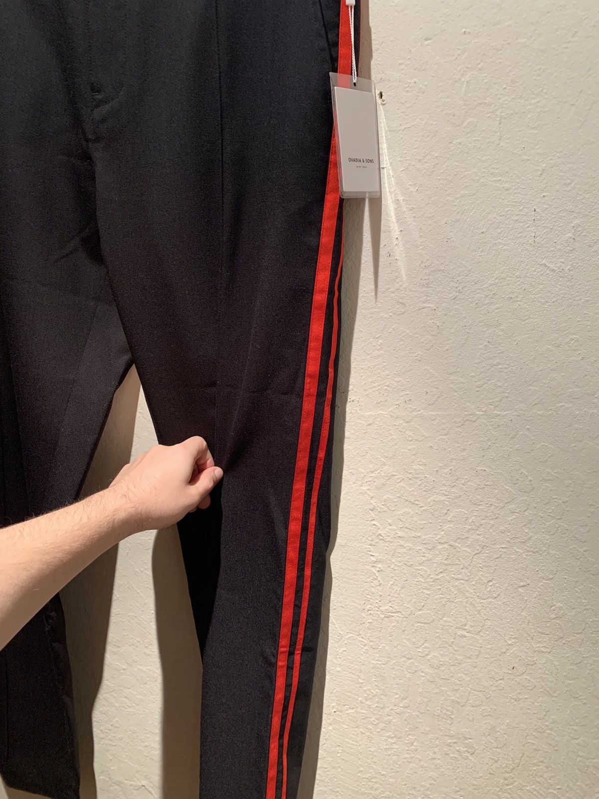 Designer × Ovadia & Sons *RARE* New Ovadia & Sons Wool Pleated Side Stripe Pants - 34 Size US 34 / EU 50 - 5 Thumbnail