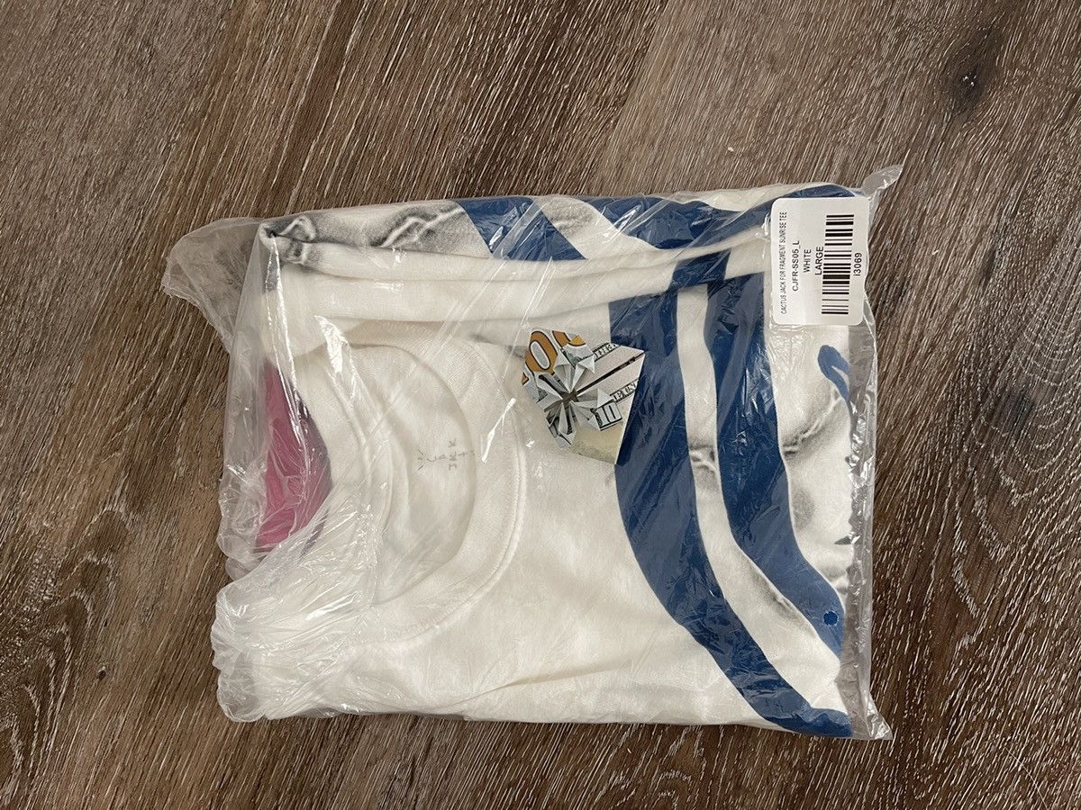 Travis Scott Cactus Jack For Fragment Sunrise T-Shirt - white