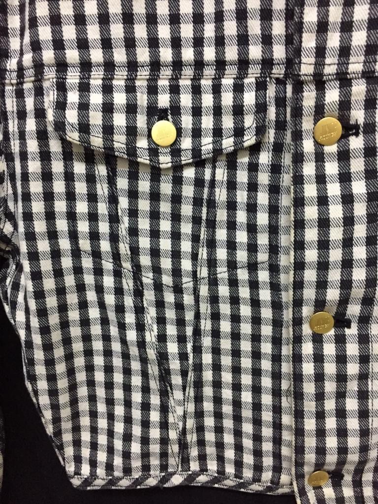 Jean Paul Gaultier SS88 JPG checkered tartan balloon crop denim jacket Size US M / EU 48-50 / 2 - 9 Thumbnail