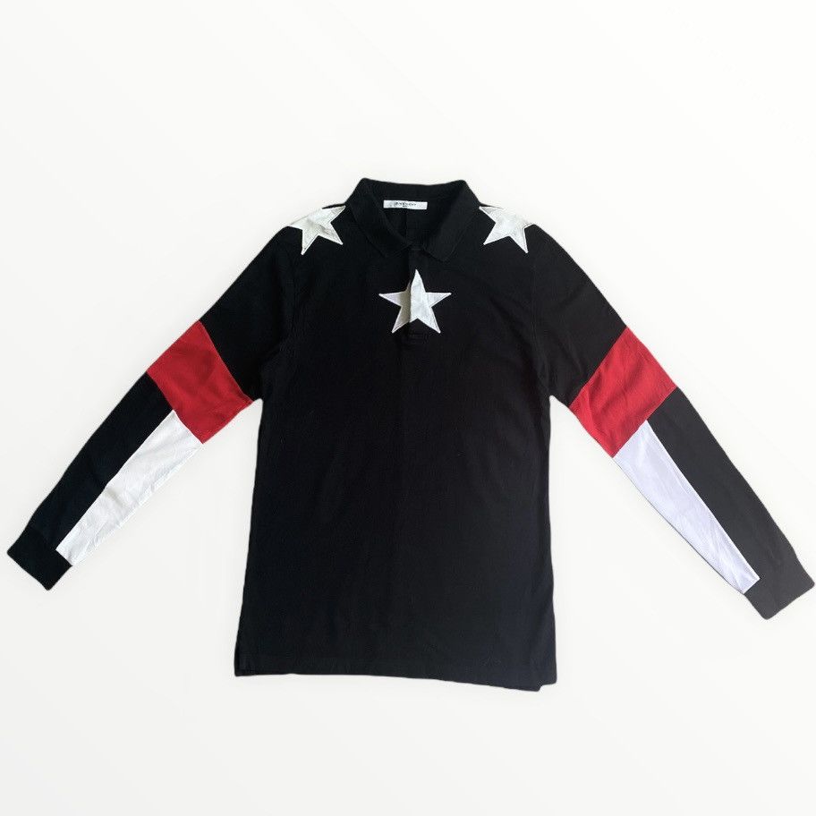 Givenchy × Riccardo Tisci Givenchy Star Patches Polo Shirt