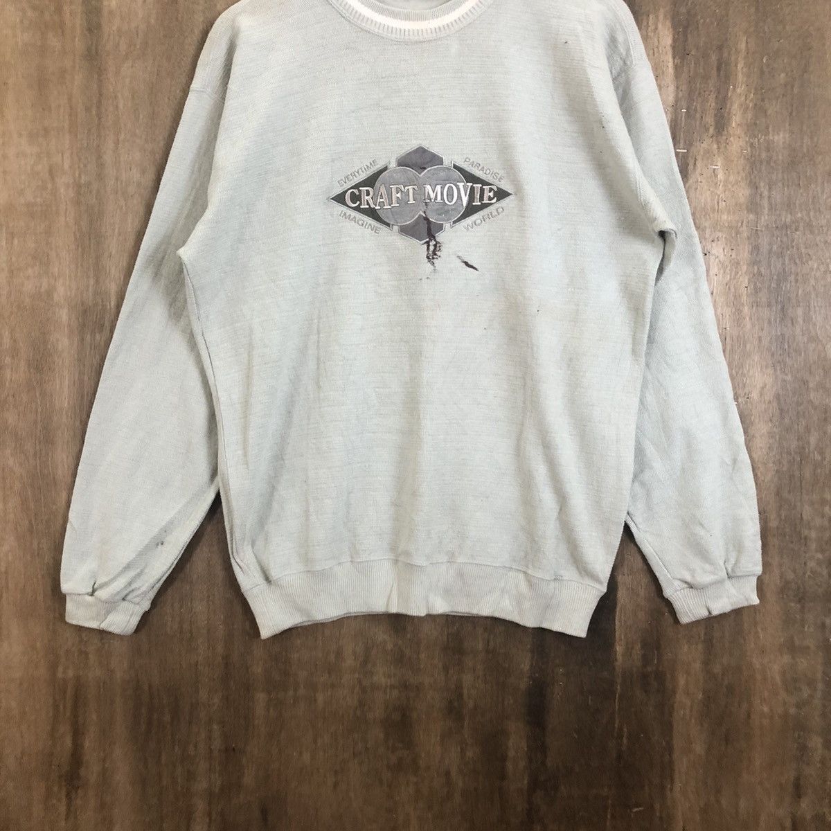 Japanese Brand Vintage Papa Craft Movie light Green Knitwear #100 Size US M / EU 48-50 / 2 - 3 Thumbnail