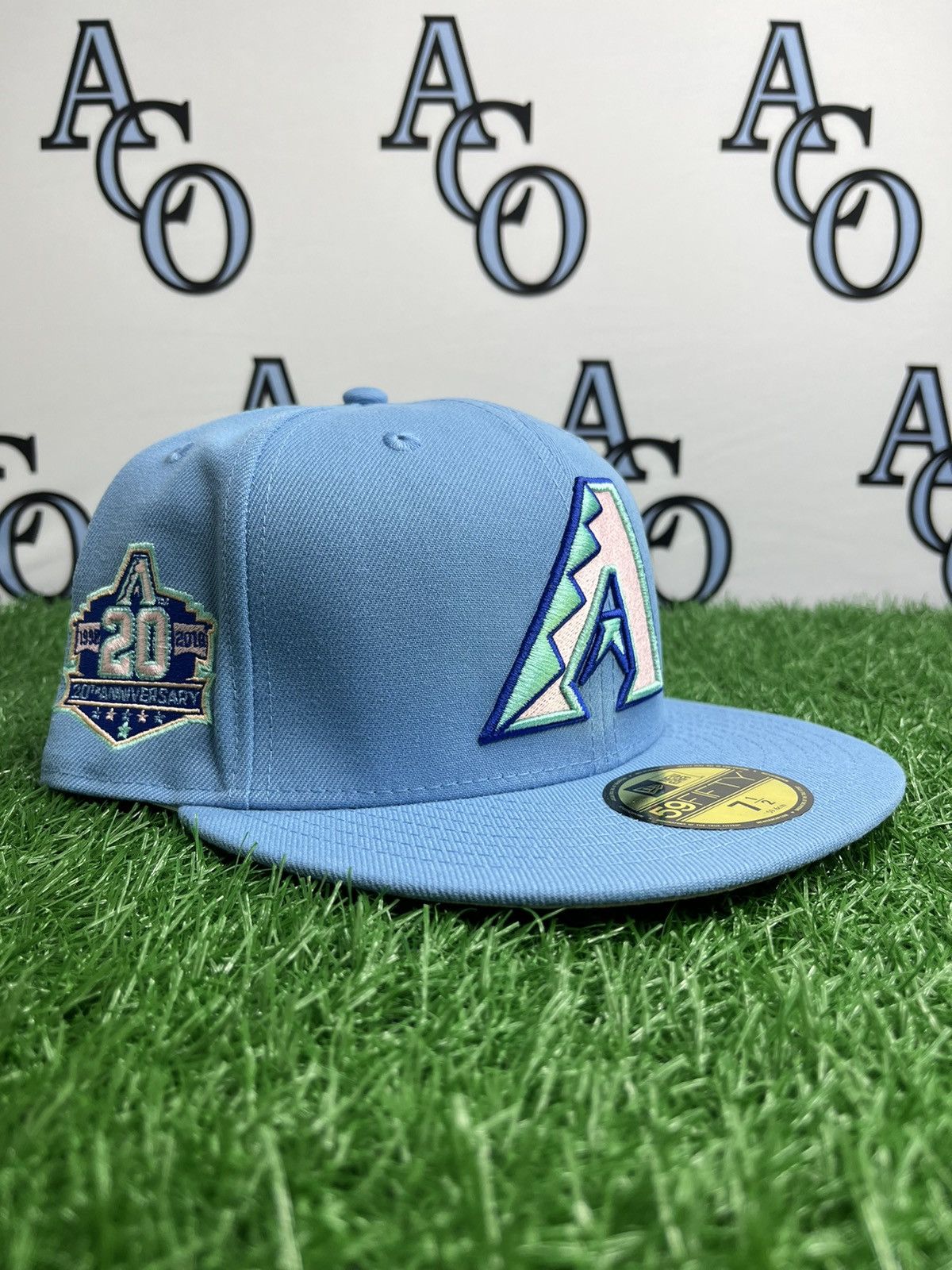 New Era Diamondbacks 20th anniversary cotton candy fitted hat 7 1/2