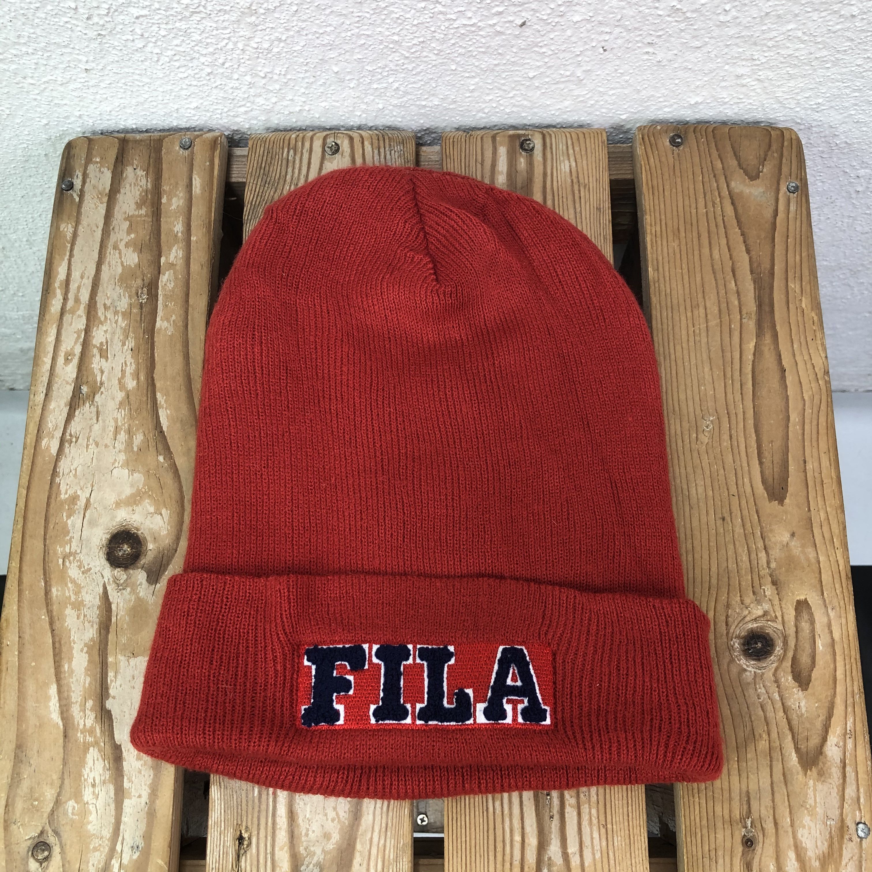 Fila × Vintage Vintage Fila Embroidery Beanie Hat Size ONE SIZE - 2 Thumbnail