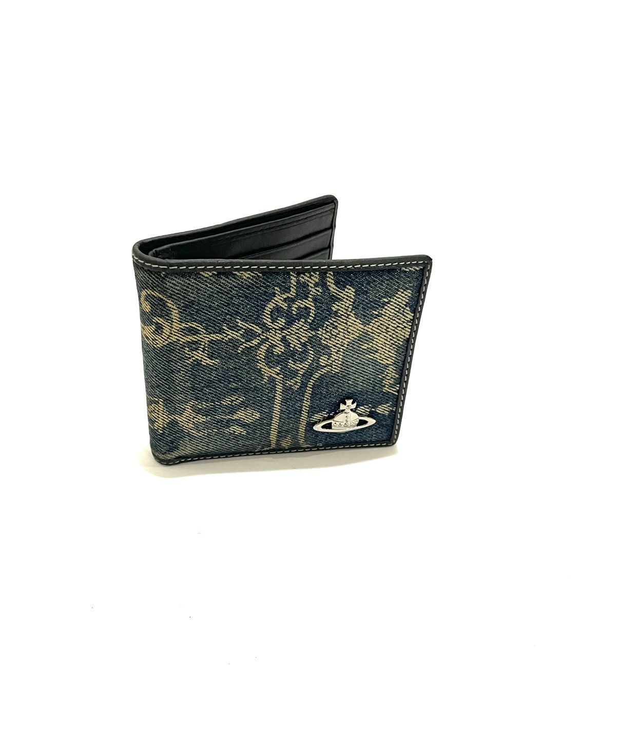 財布・小物その他 VIVIENNE WESTWOOD Printed Leather Wallet Vivienne Westwood Rare Printed Denim Bi-fold Wallet | Grailed