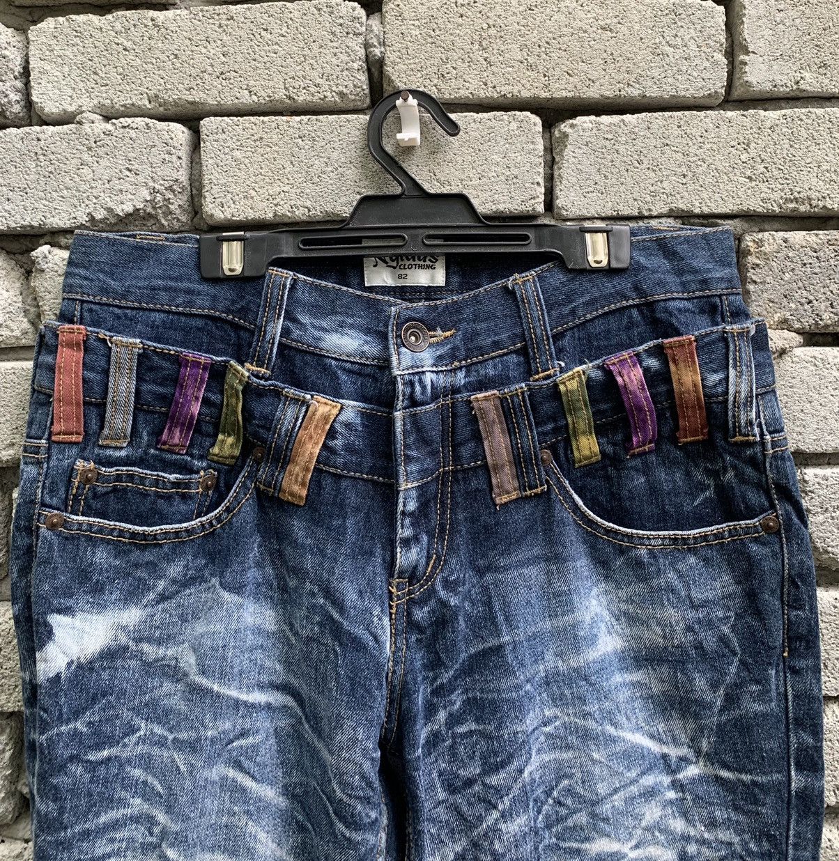Japanese Brand Japanese Brand Nylaus Jeans Double Waist Denim Pants Size US 32 / EU 48 - 9 Thumbnail