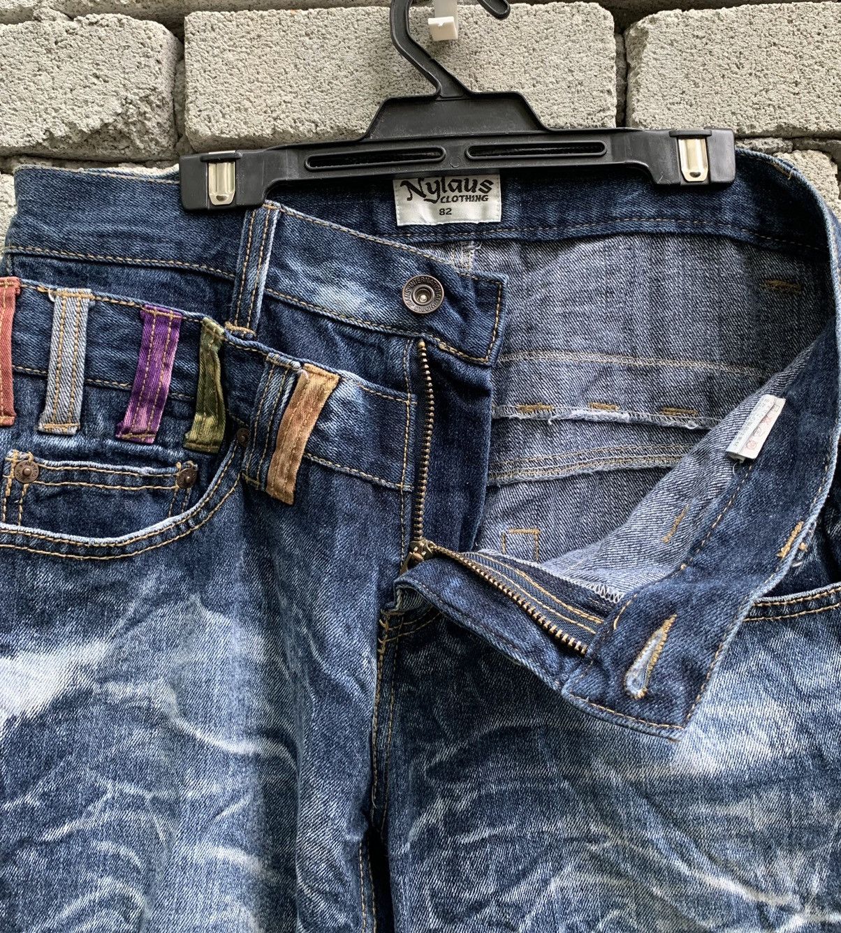 Japanese Brand Japanese Brand Nylaus Jeans Double Waist Denim Pants Size US 32 / EU 48 - 12 Thumbnail