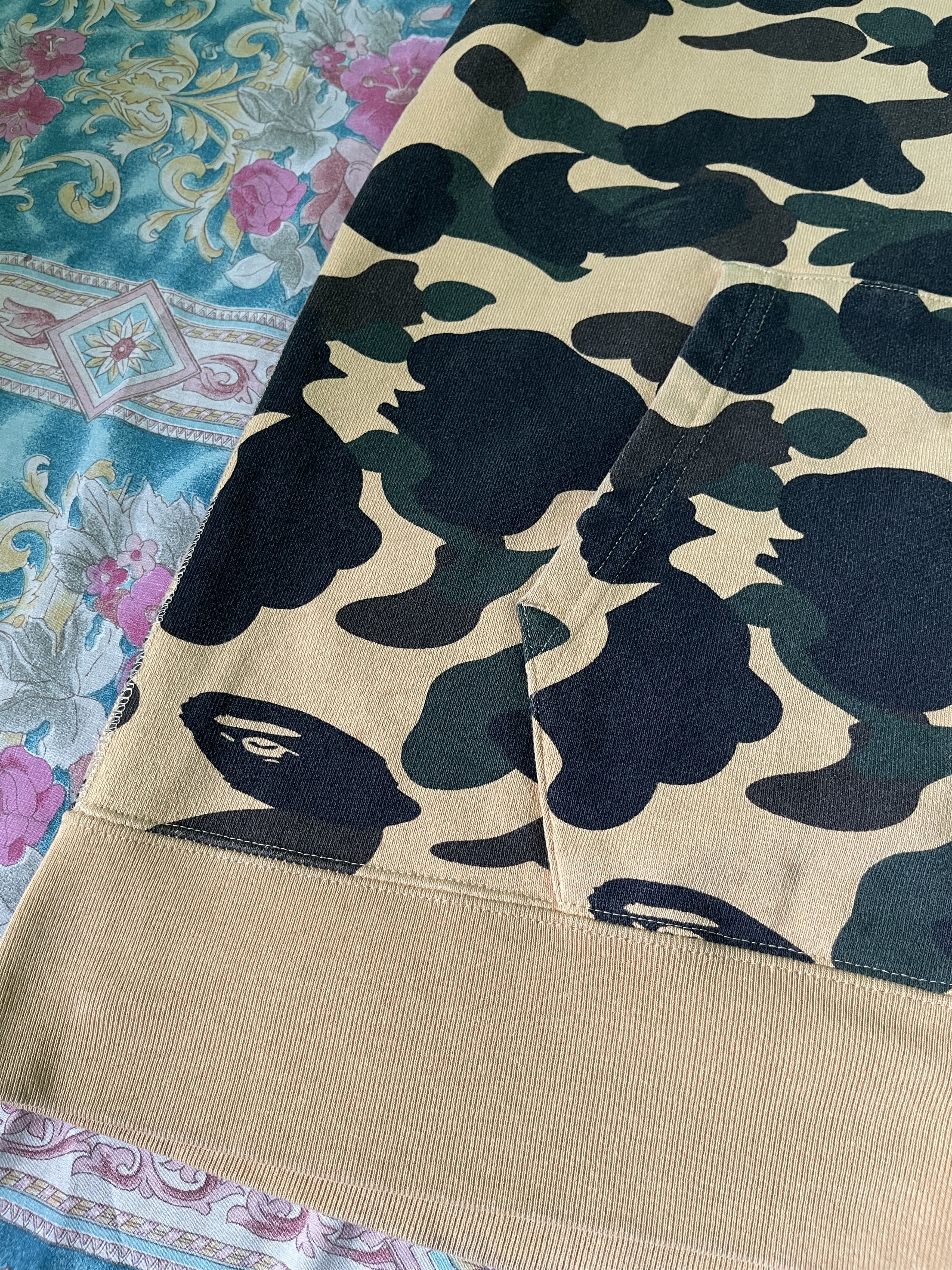 Bape Hoodie Bape Yellow Camo Size US XL / EU 56 / 4 - 13 Thumbnail