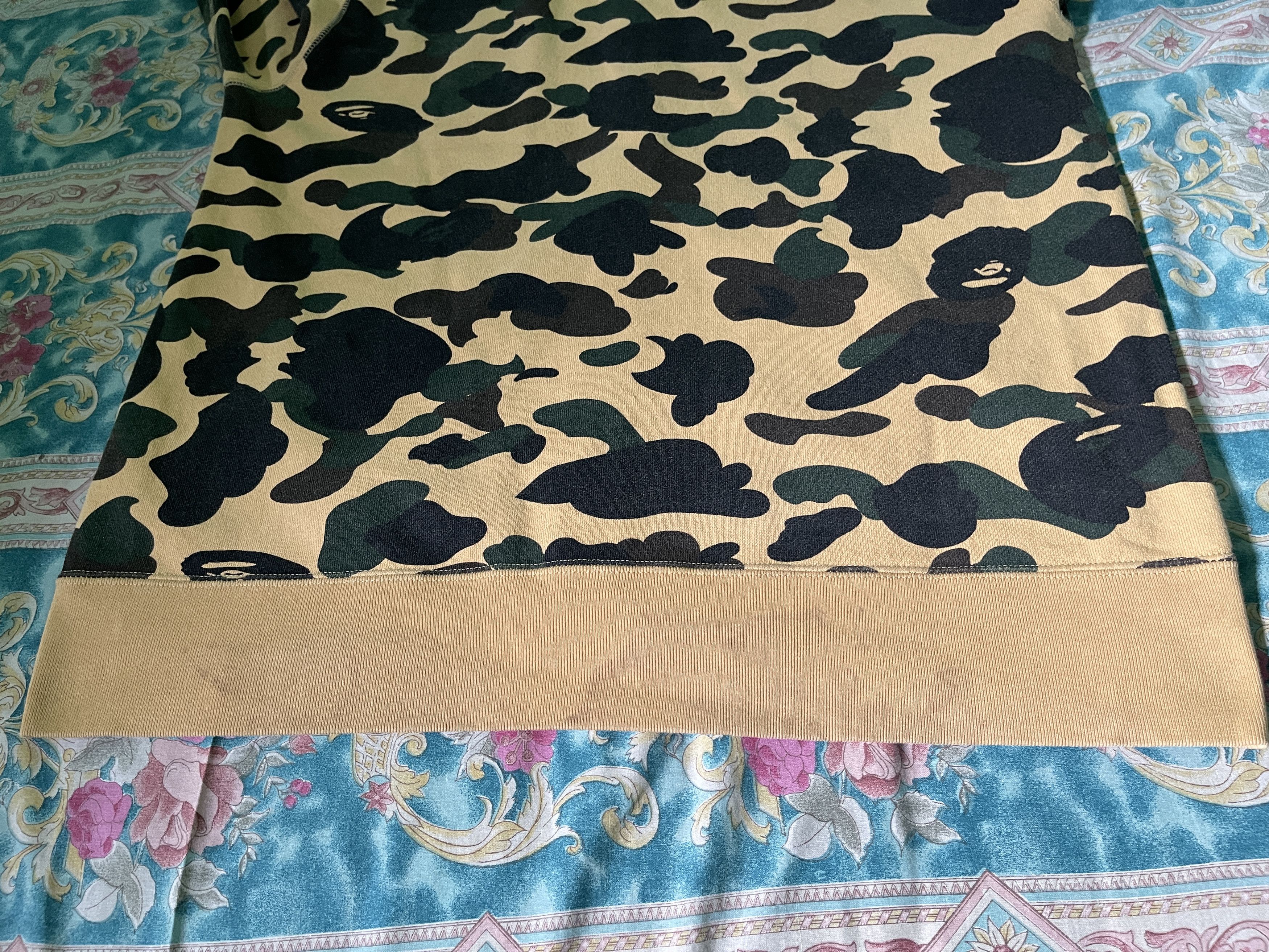 Bape Hoodie Bape Yellow Camo Size US XL / EU 56 / 4 - 11 Thumbnail