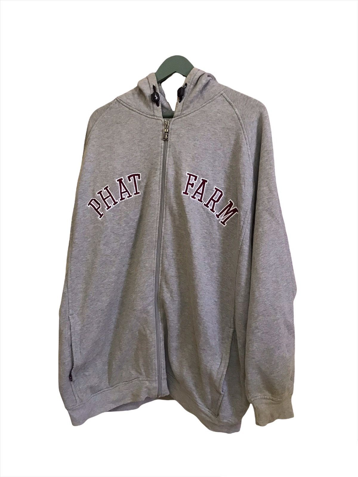 Phat Farm × Vintage Vintage Phat Farm Zipped Hoodie Size US XXL / EU 58 / 5 - 2 Thumbnail