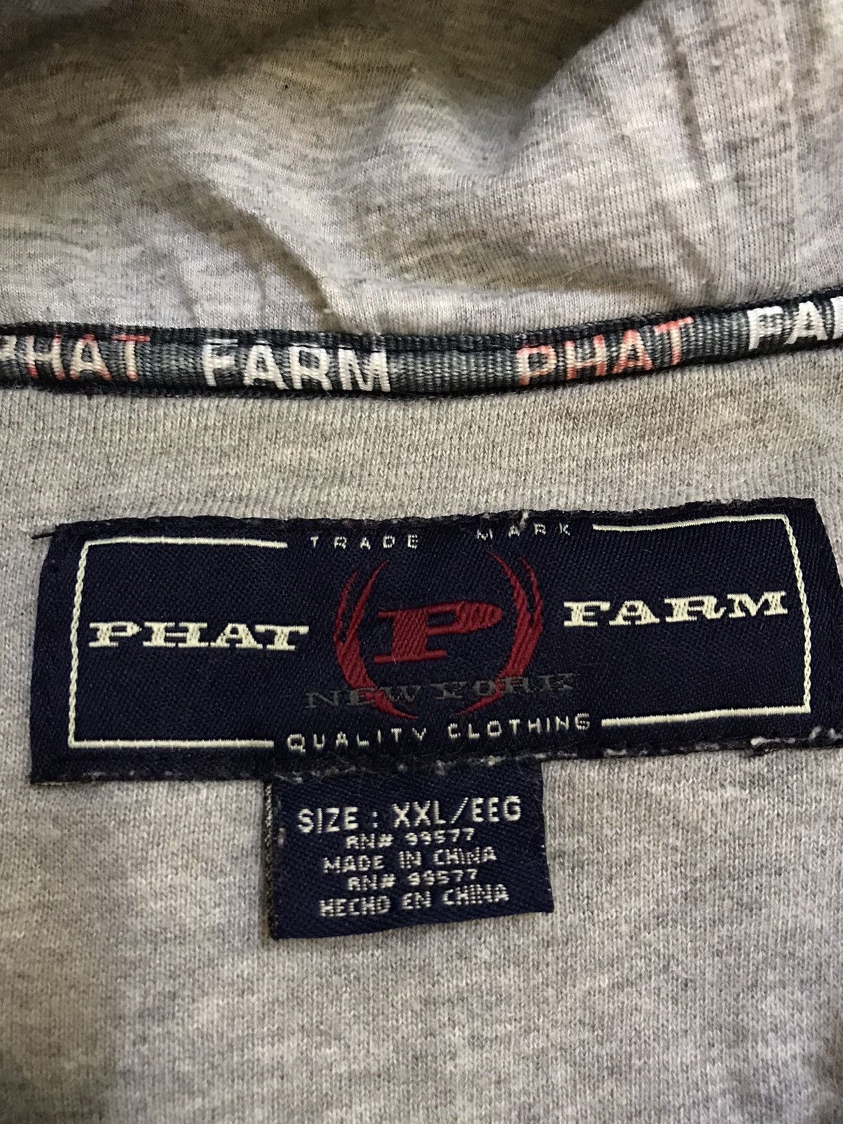 Phat Farm × Vintage Vintage Phat Farm Zipped Hoodie Size US XXL / EU 58 / 5 - 4 Thumbnail