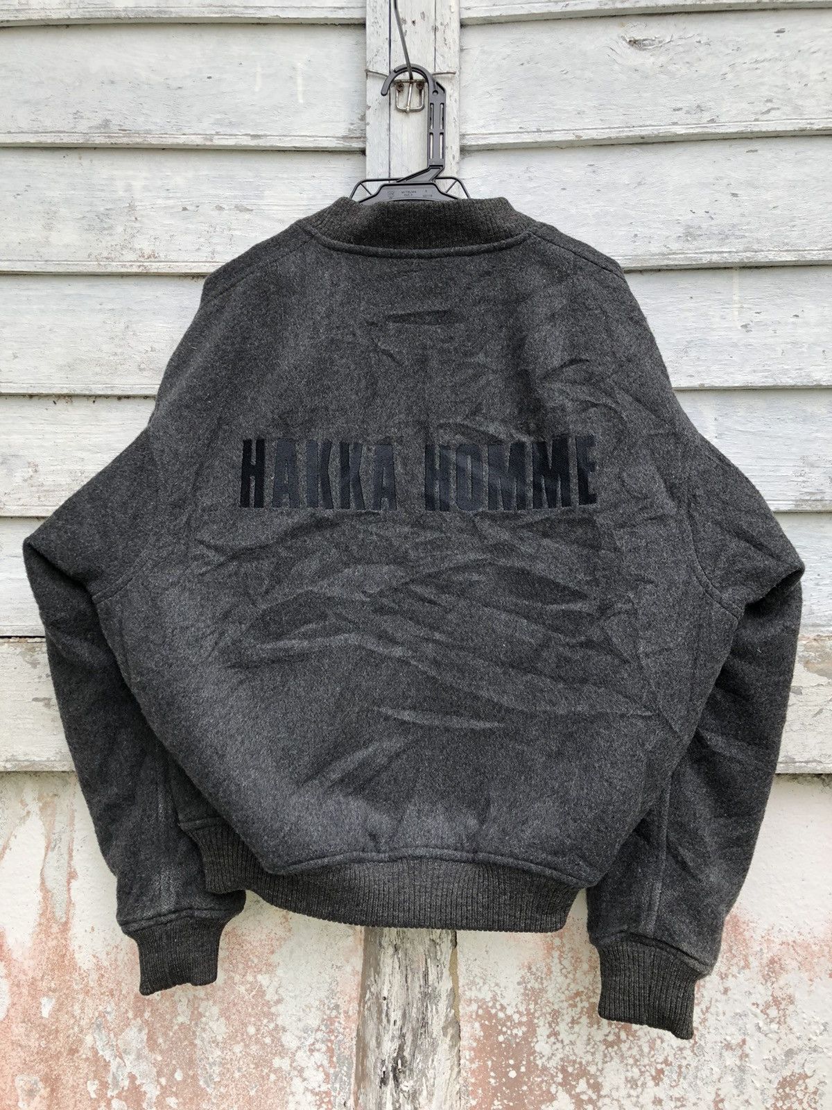 Hakka Homme Wool Bomber Jacket