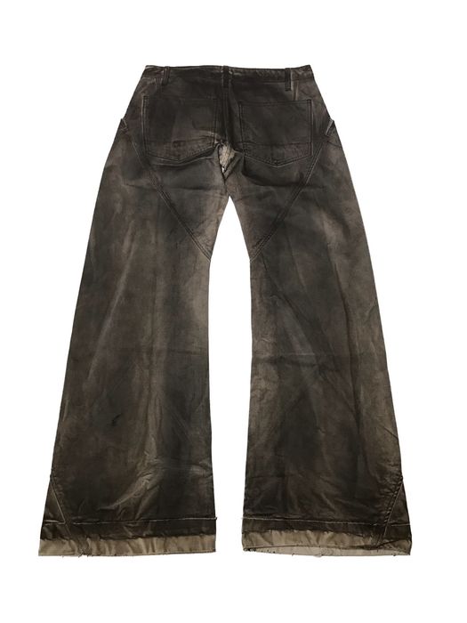 Rick Owens Rick Owens Slab Waxed Spiral Cut Denim | Grailed