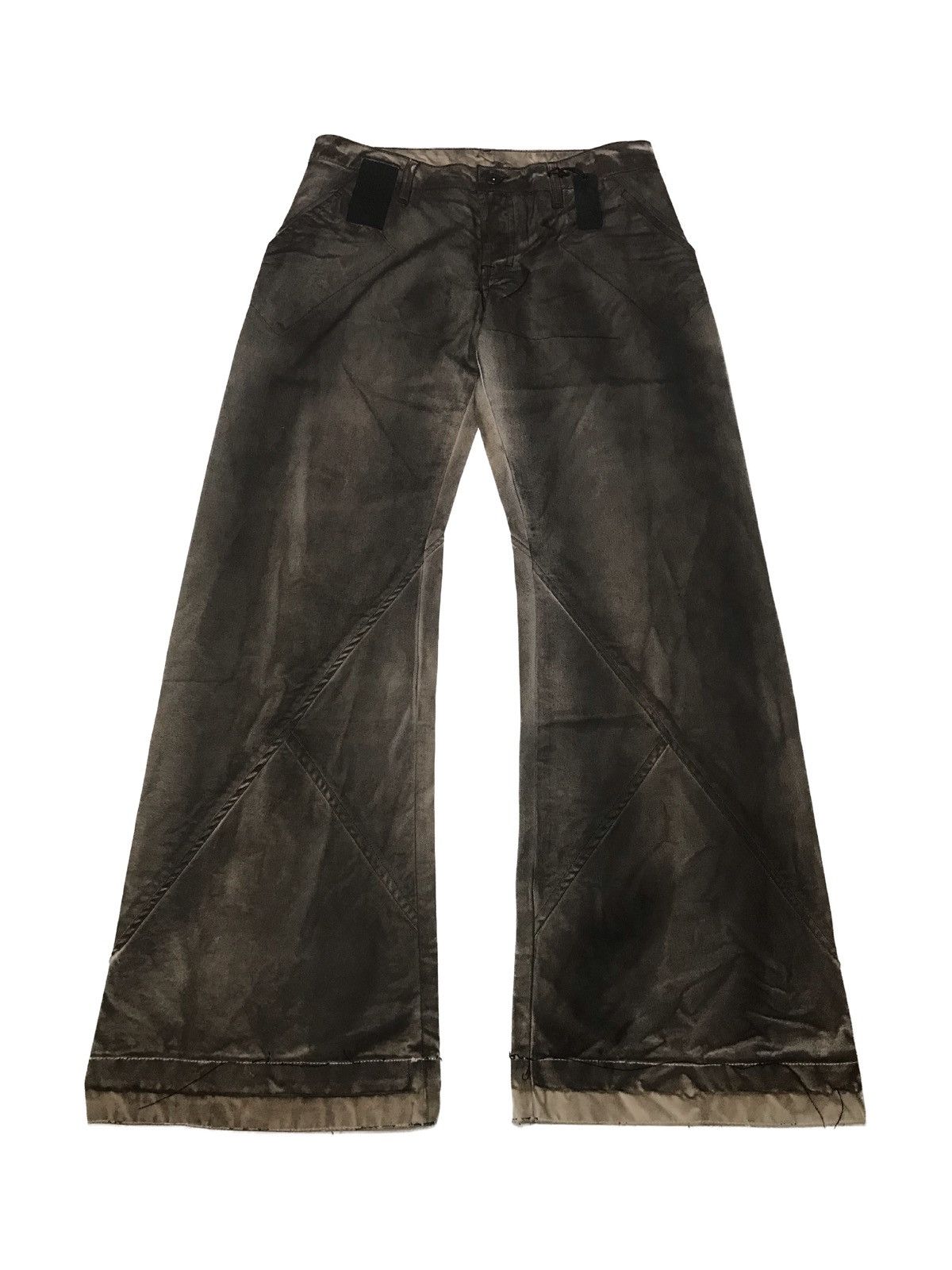 Rick Owens Rick Owens Slab Waxed Spiral Cut Denim | Grailed