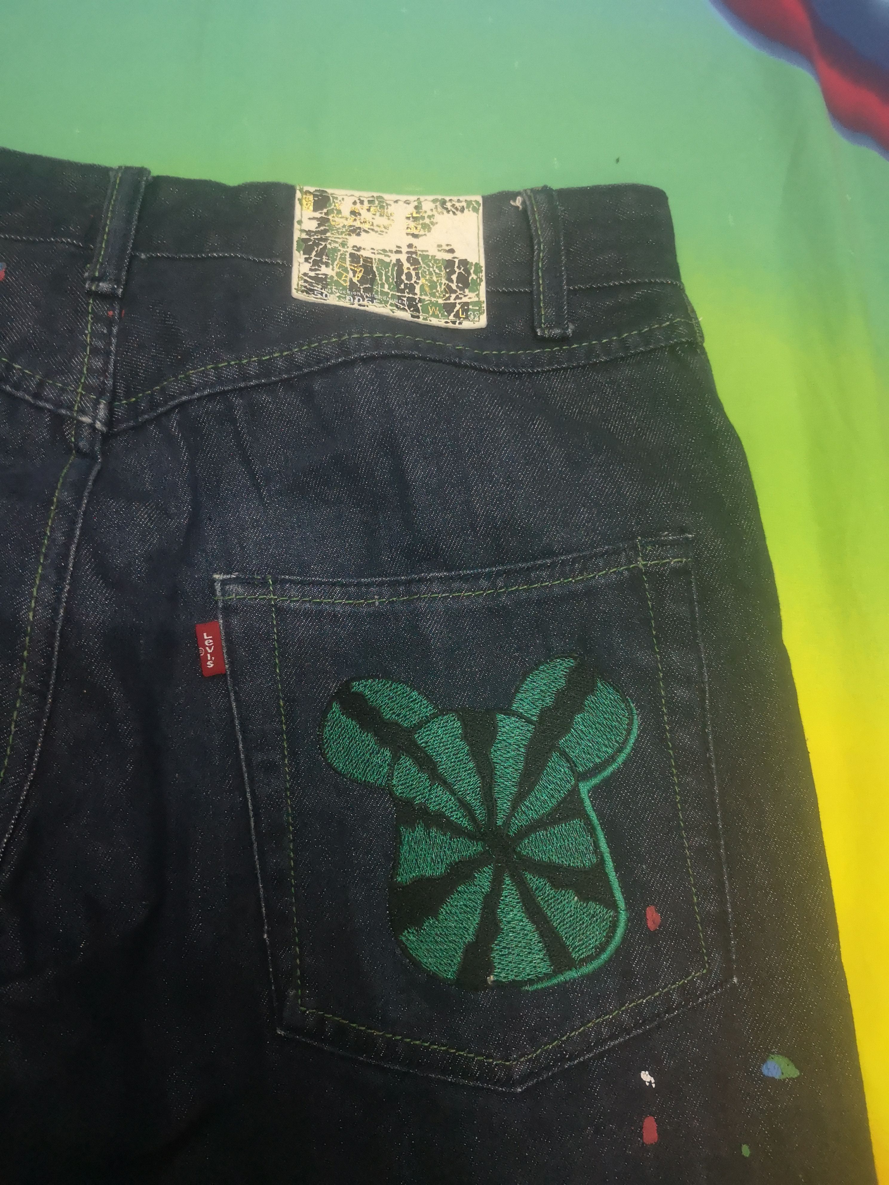 CLOT × Levi's × Medicom Toy Levi's Clot Bearbrick painters jeans Size US 32 / EU 48 - 4 Thumbnail