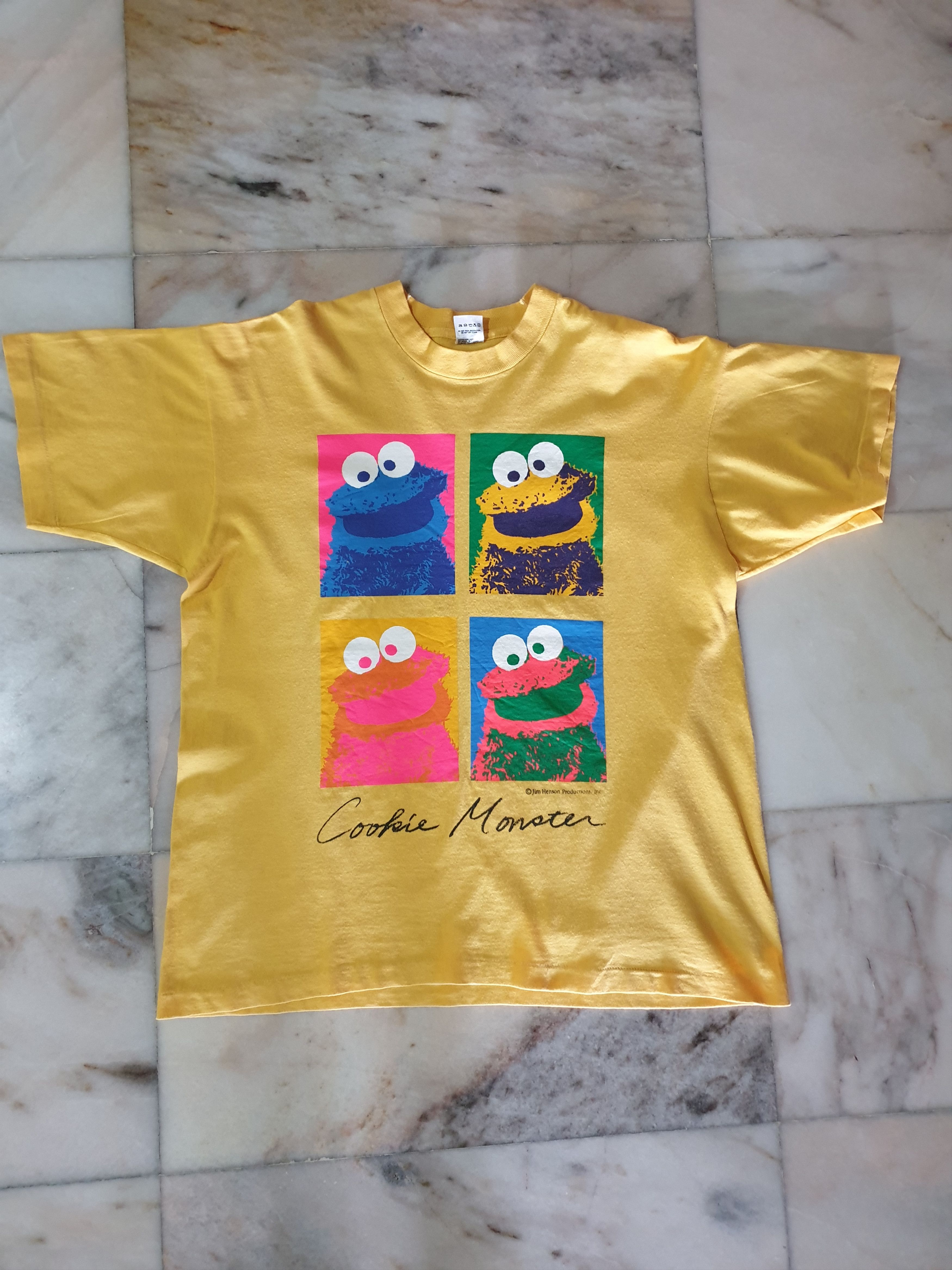 Vintage Vintage Sesame Street Cookie Monster Andy Warhol style tee Size US XL / EU 56 / 4 - 3 Thumbnail