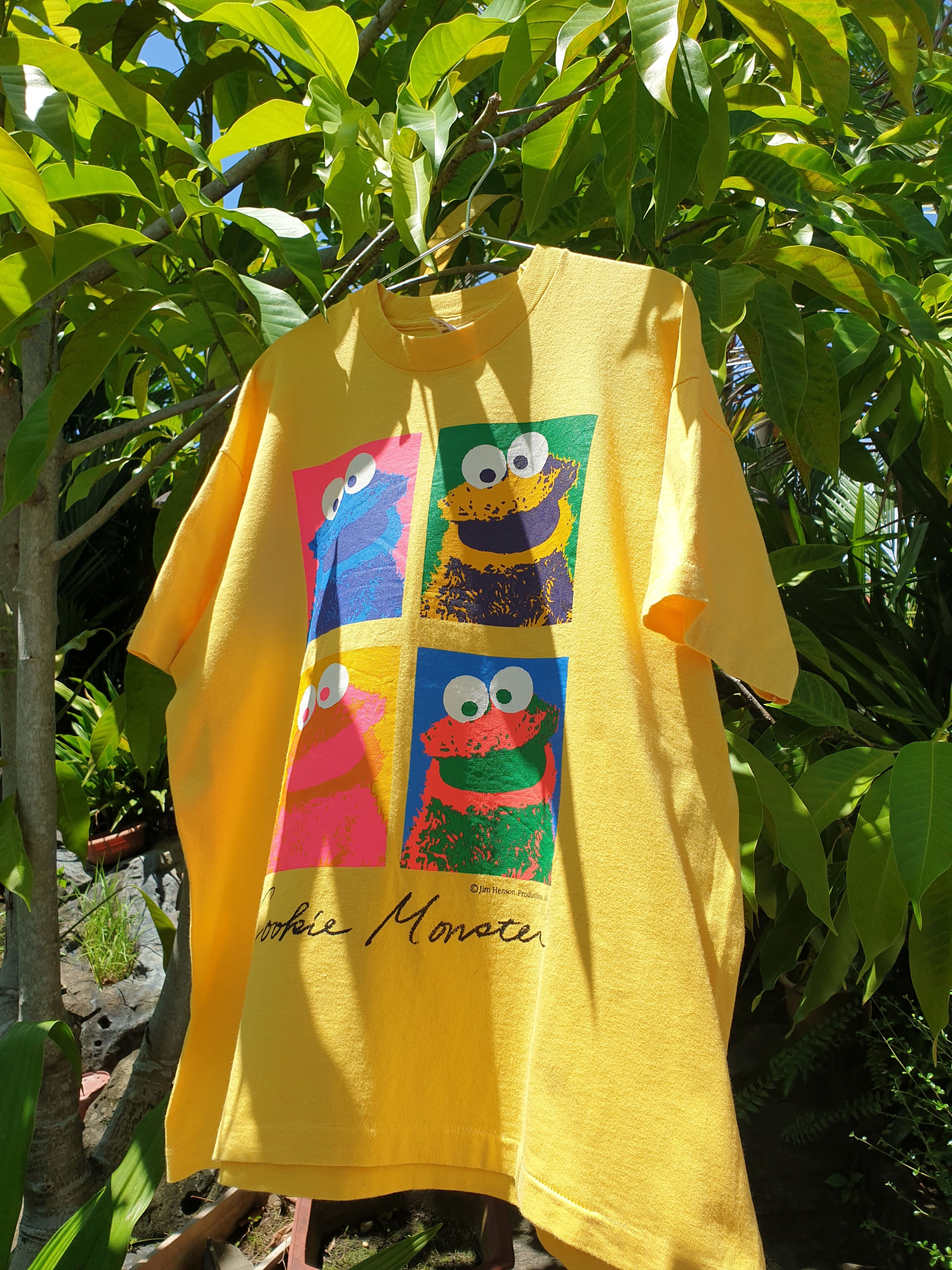 Vintage Vintage Sesame Street Cookie Monster Andy Warhol style tee Size US XL / EU 56 / 4 - 1 Thumbnail
