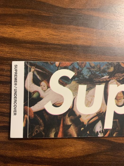 Supreme undercover hot sale sticker