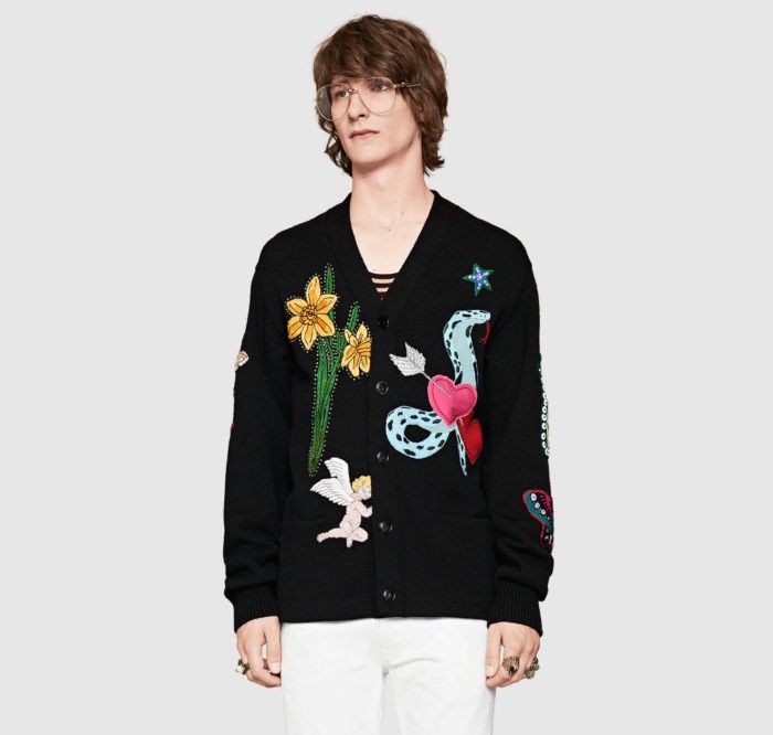 Gucci Gucci FW 16 Wool Spaceboy Cardigan Size US XL / EU 56 / 4 - 8 Thumbnail