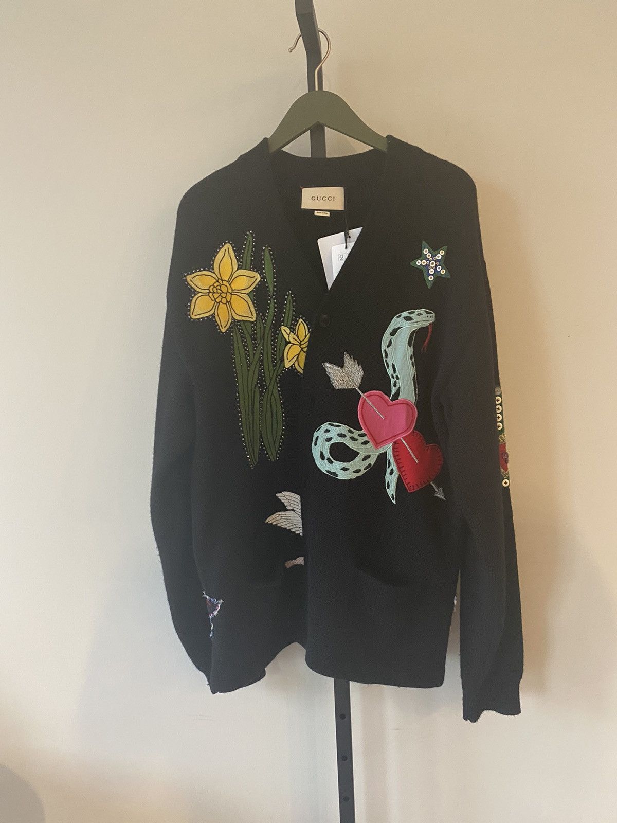 Gucci Gucci FW 16 Wool Spaceboy Cardigan Size US XL / EU 56 / 4 - 2 Thumbnail