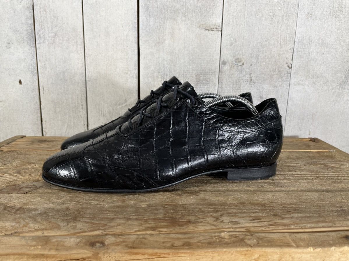 Just Cavalli × Roberto Cavalli Just Cavalli Roberto Cavalli Croc Pattern Leather Shoes Size US 8 / EU 41 - 2 Thumbnail