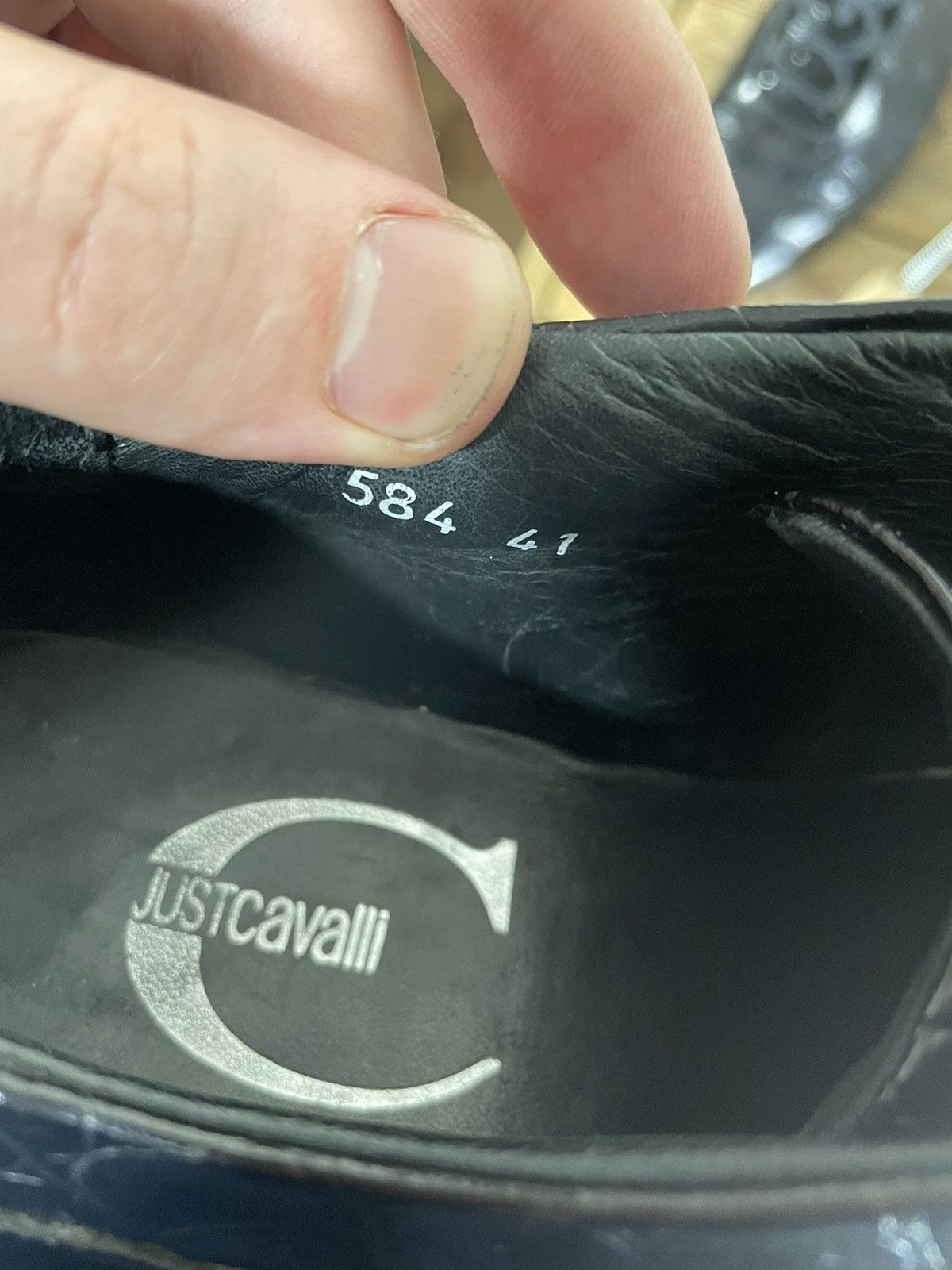 Just Cavalli × Roberto Cavalli Just Cavalli Roberto Cavalli Croc Pattern Leather Shoes Size US 8 / EU 41 - 10 Thumbnail
