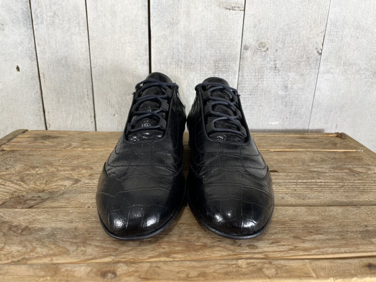 Just Cavalli × Roberto Cavalli Just Cavalli Roberto Cavalli Croc Pattern Leather Shoes Size US 8 / EU 41 - 3 Thumbnail