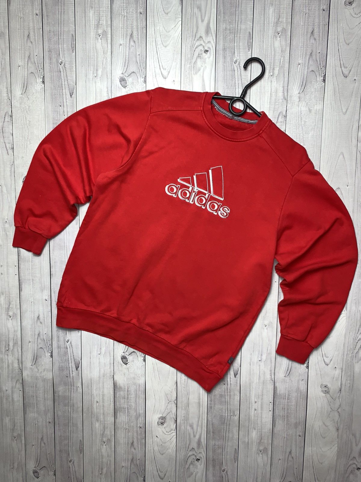 Vintage adidas sweatshirt red size S big logo