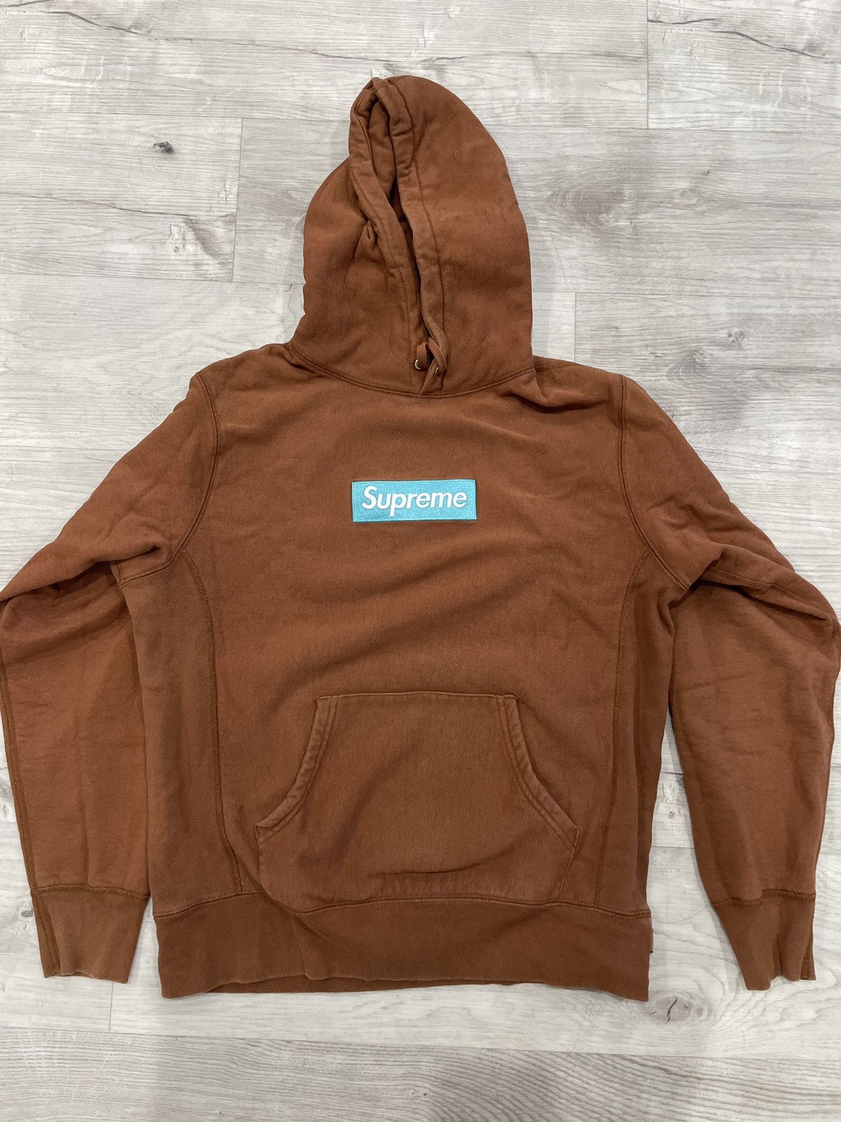 Supreme Supreme Rust Box Logo Hoodie - Brown