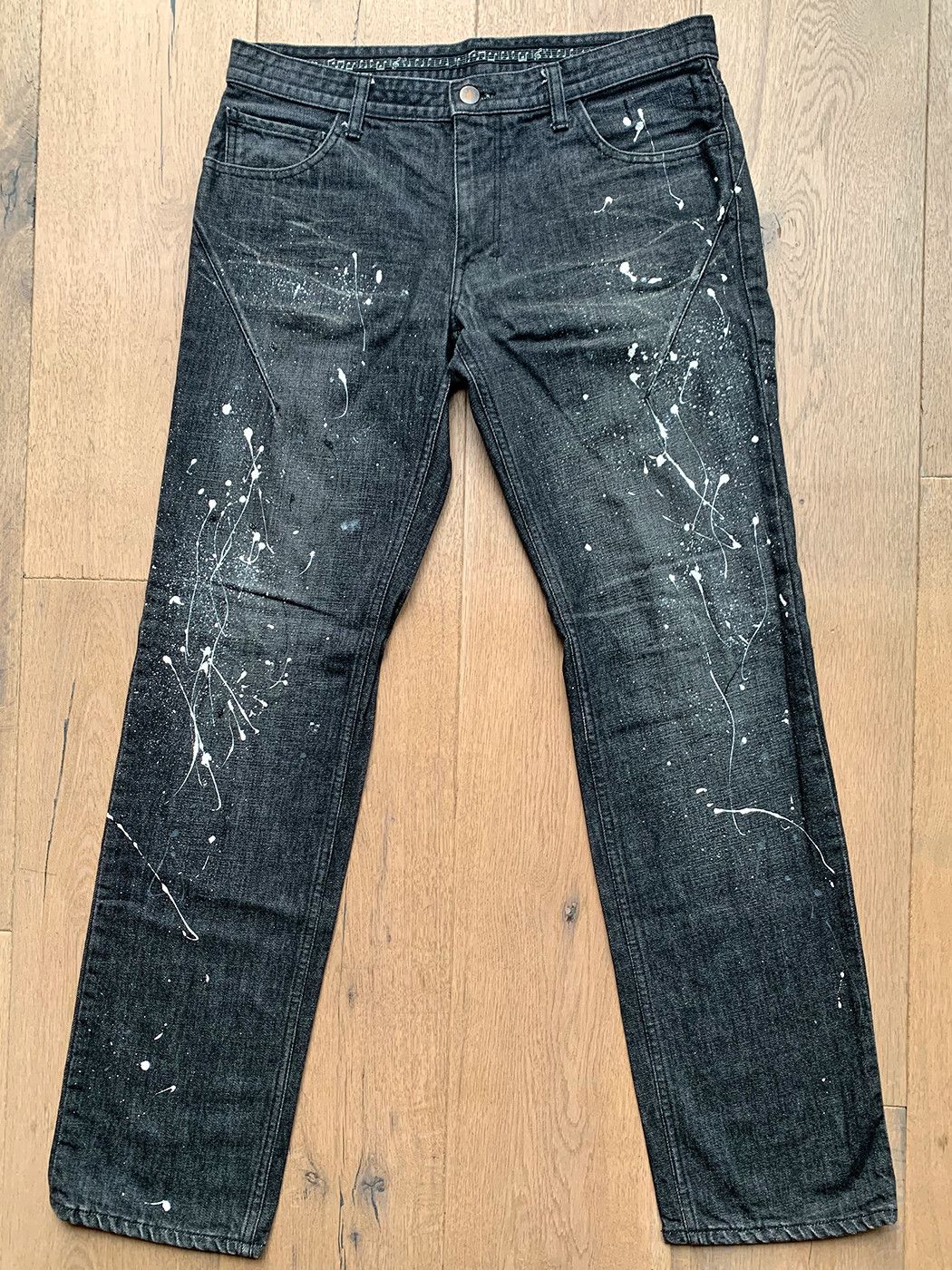 Number (N)ine Number Nine Paint Splatter Denim | Grailed