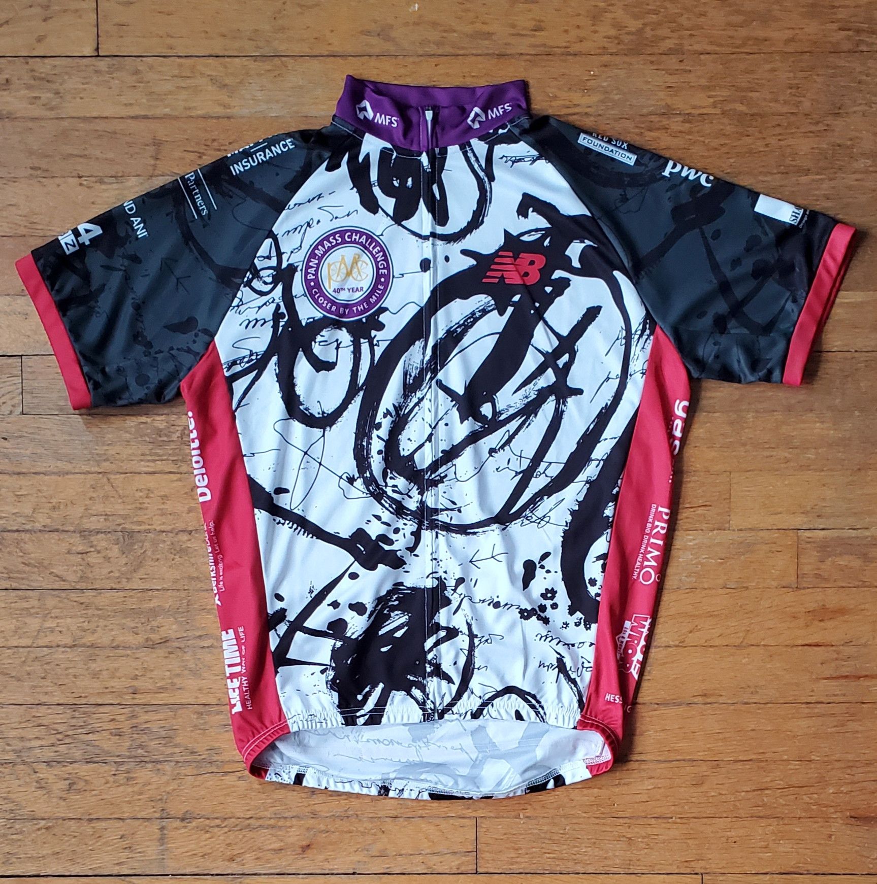New Balance New Balance 2019 Pan Mass Challenge Cycling Jersey L Grailed