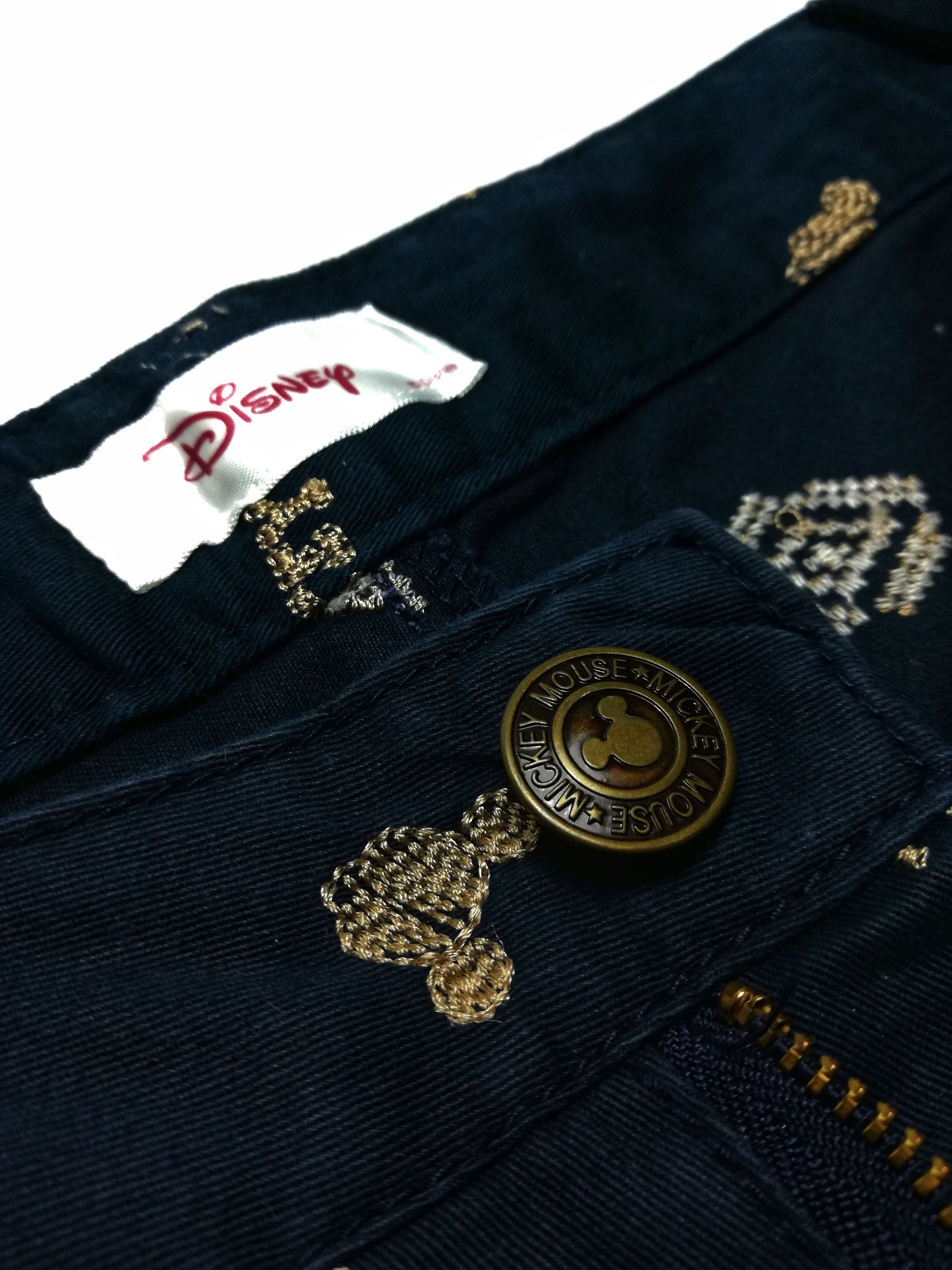 Disney × Mickey Mouse 🔥Disney Slim Fit Mickey Embroidered Casual Pants Cotton🔥 Size US 28 / EU 44 - 7 Thumbnail