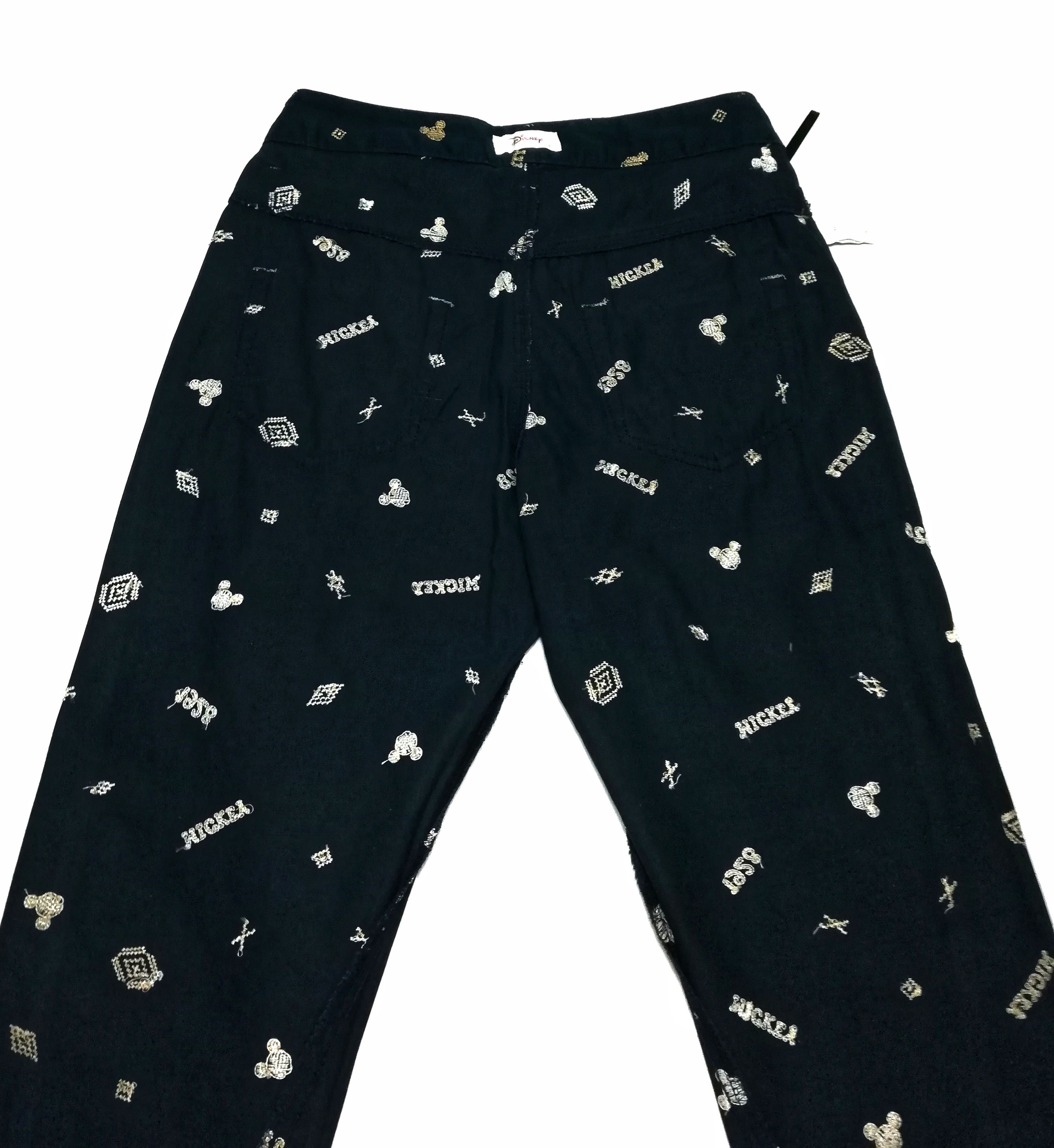 Disney × Mickey Mouse 🔥Disney Slim Fit Mickey Embroidered Casual Pants Cotton🔥 Size US 28 / EU 44 - 19 Thumbnail