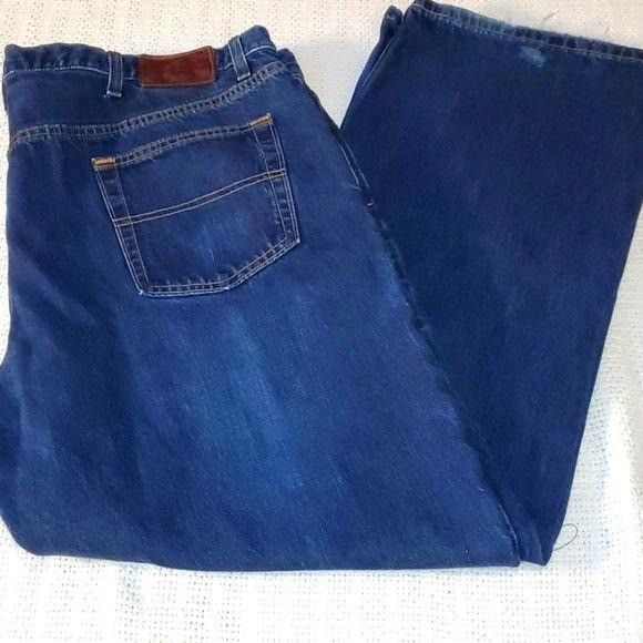 Orvis Orvis Sz 42x30 Distressed Blue Jeans | Grailed