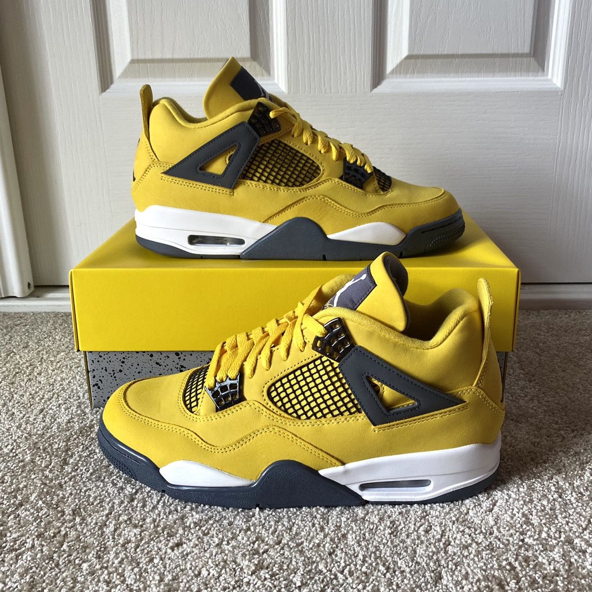 jordan 4 red yellow