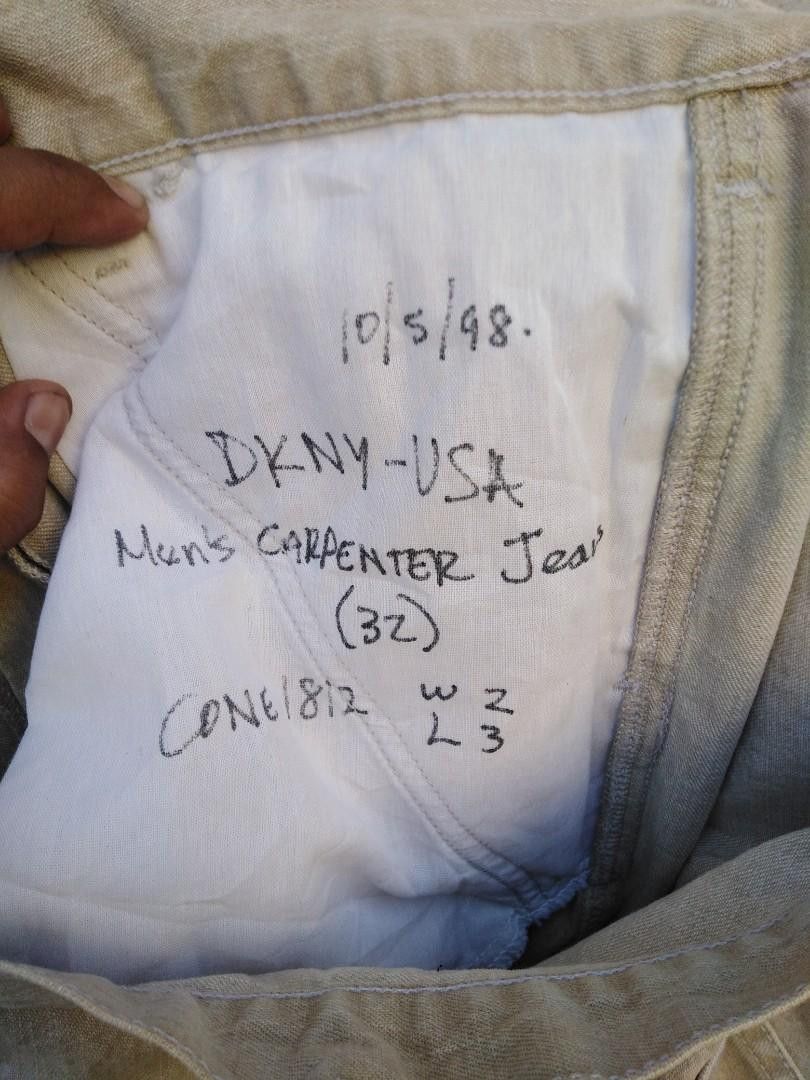 DKNY × Vintage Vintage DKNY USA Men's Carpenter Jeans Size US 32 / EU 48 - 9 Thumbnail