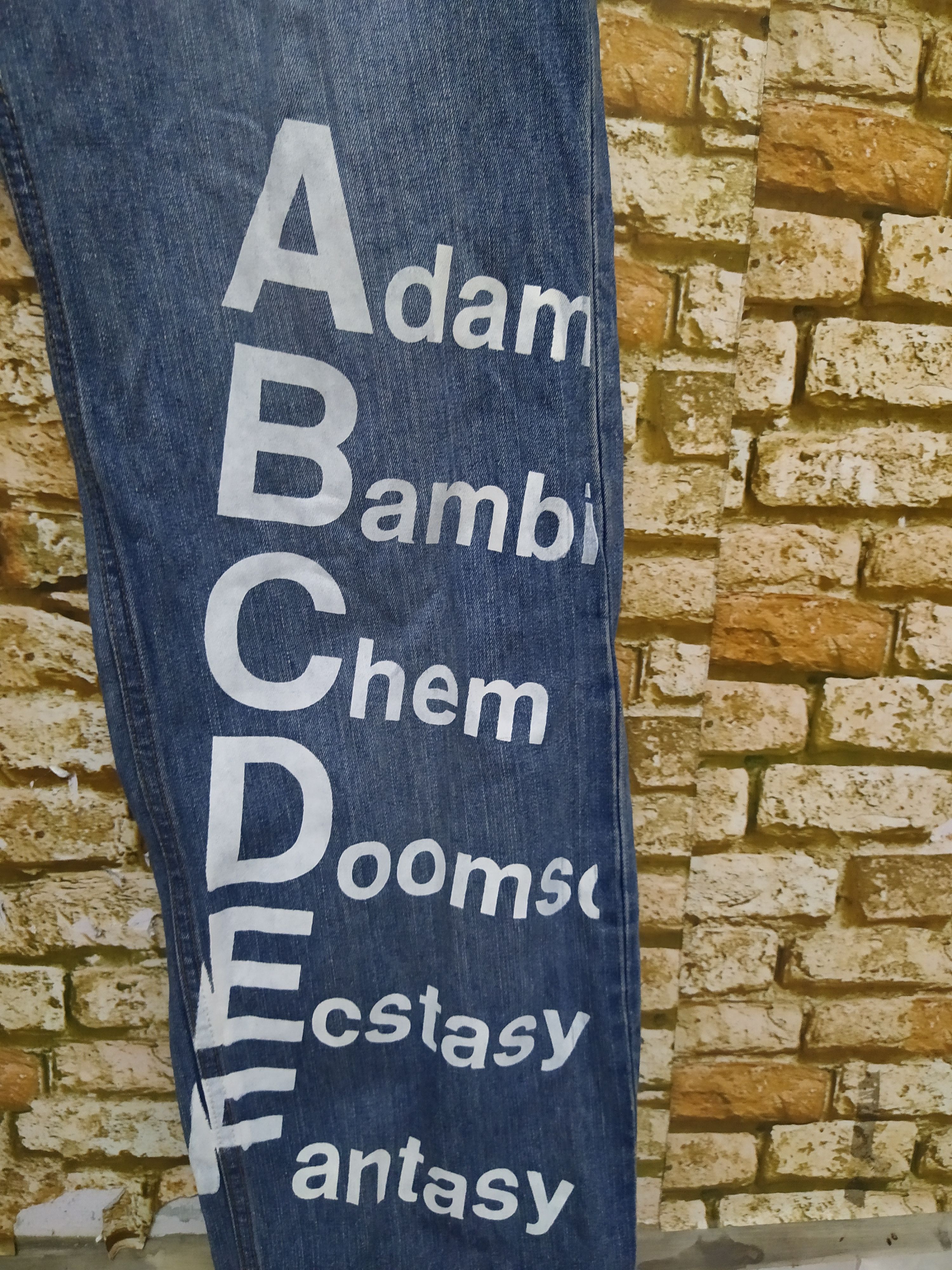 PPFM rare ppfm alphabet jeans Size US 33 - 2 Thumbnail